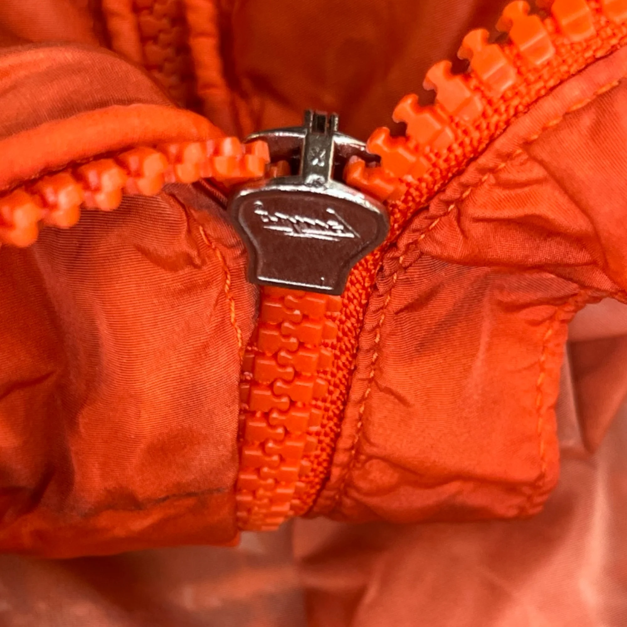 Men's Zip Up Windbreaker Orange Size 3 / L - Image 9