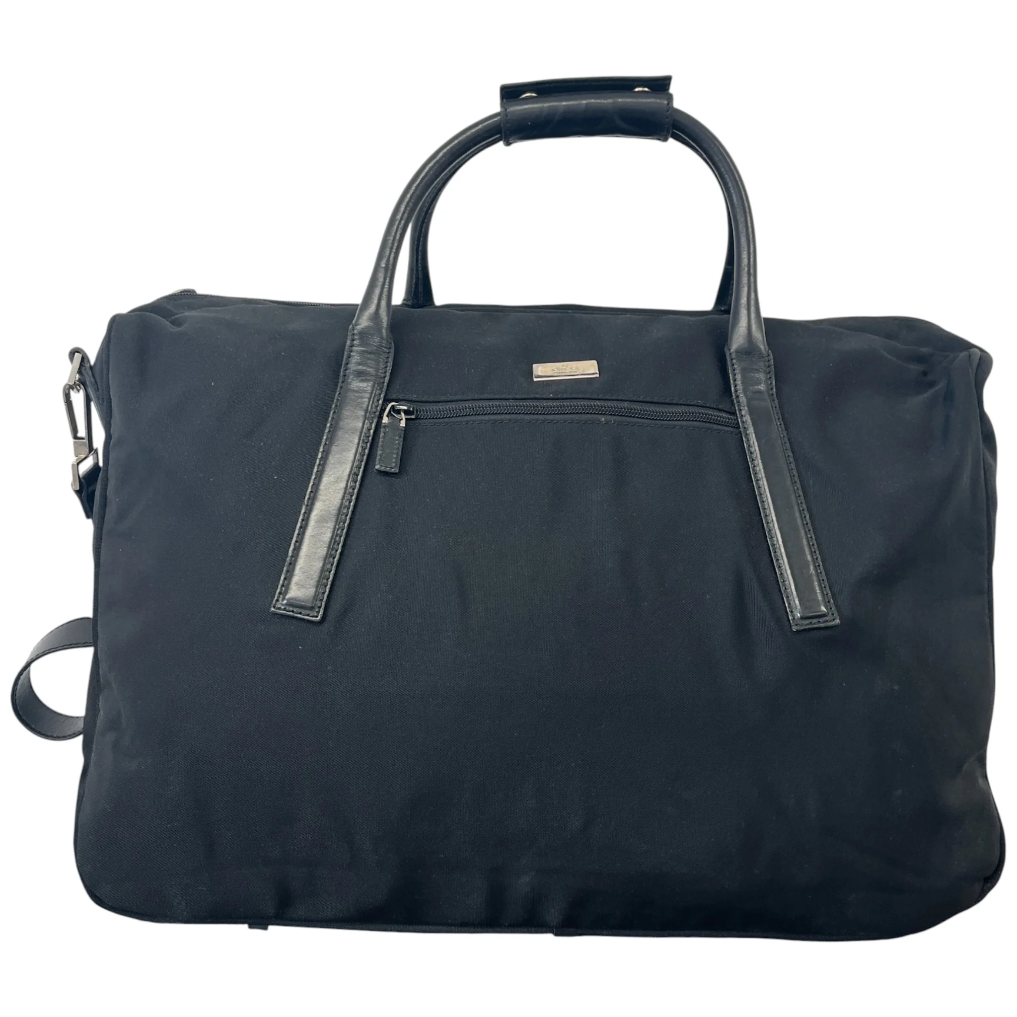 Nylon Travel Bag Black - Image 2