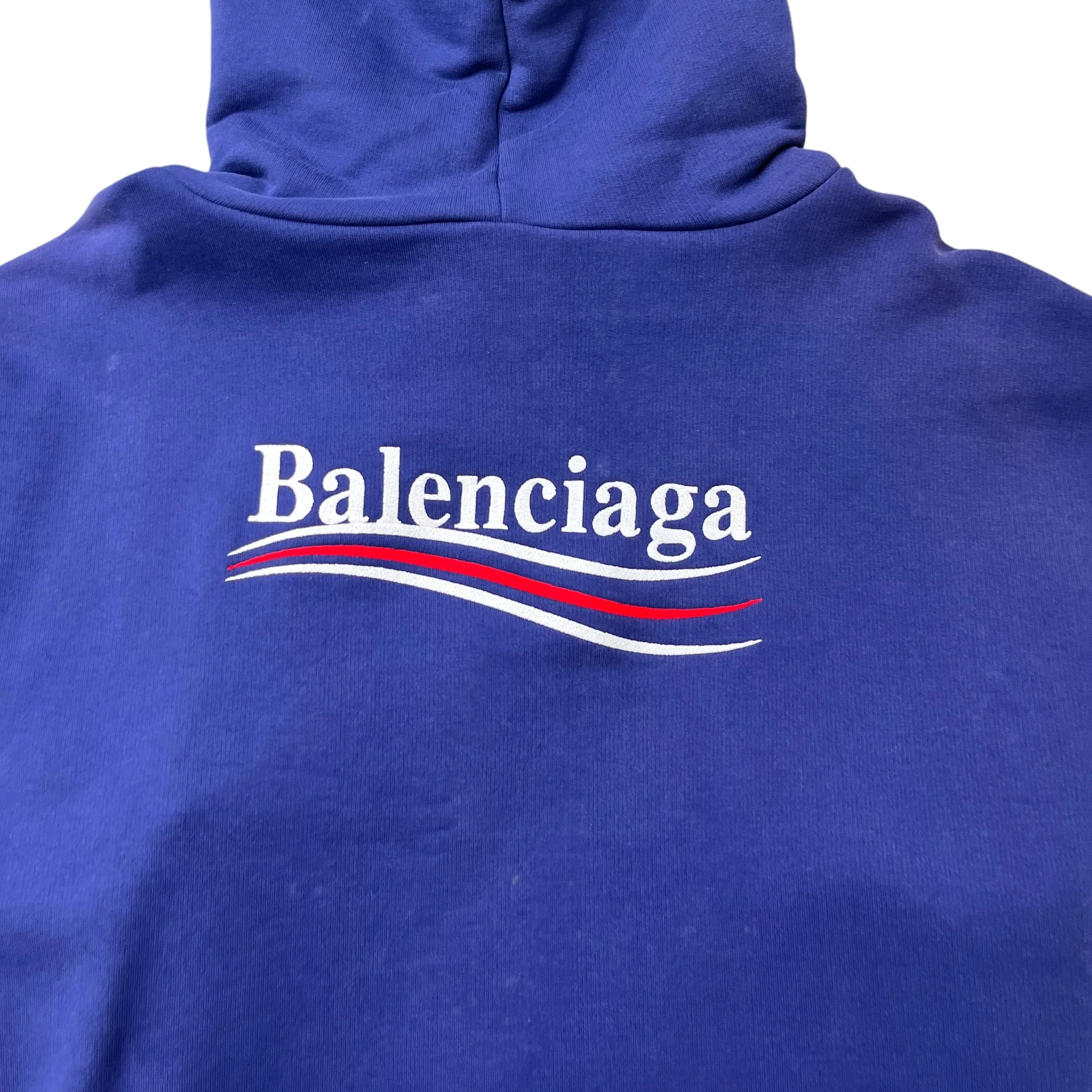 Political Logo Hoodie Blue Size XXL - Image 6