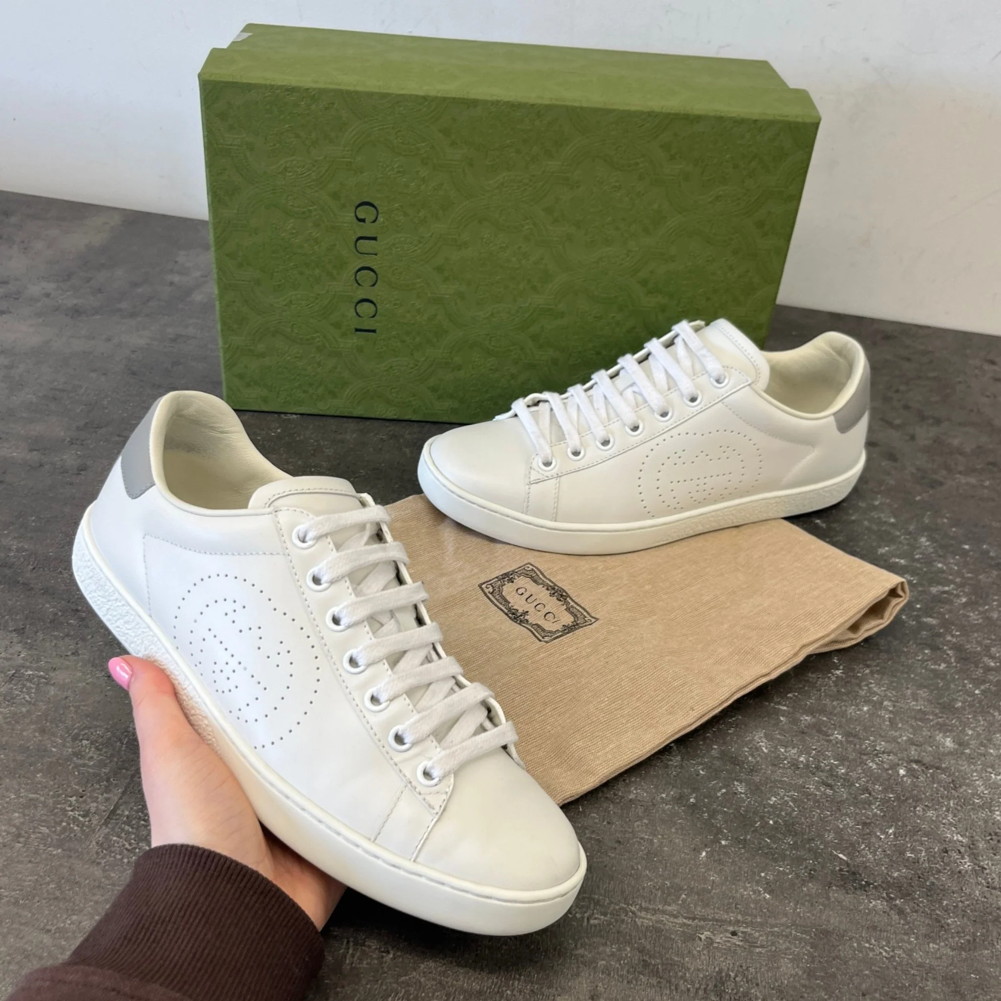 Women's Ace Low Trainers White Size EU 36.5 / UK 3.5 - Image 12