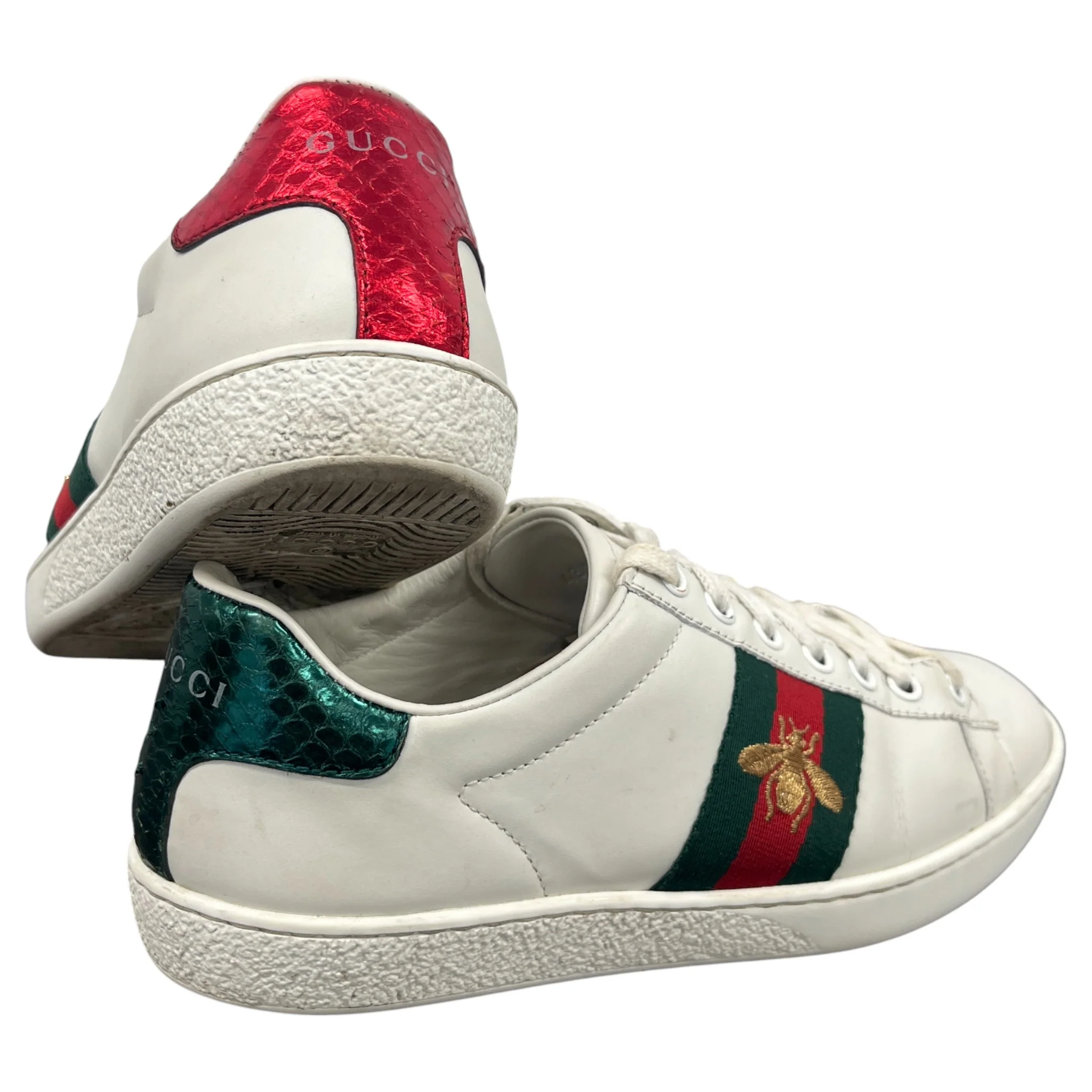 Women's Ace Stripe Low Trainers White Size EU 35.5 / UK 2.5 - Image 10