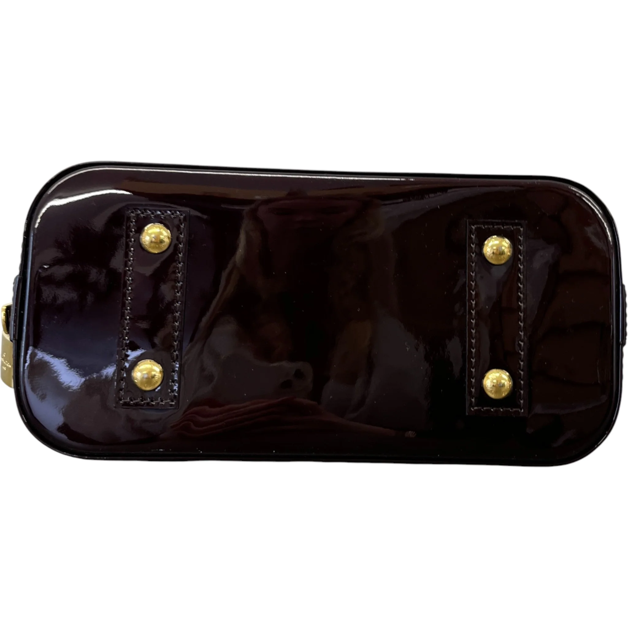 Women's Alma Bb Vernis Bag Burgundy - Image 10