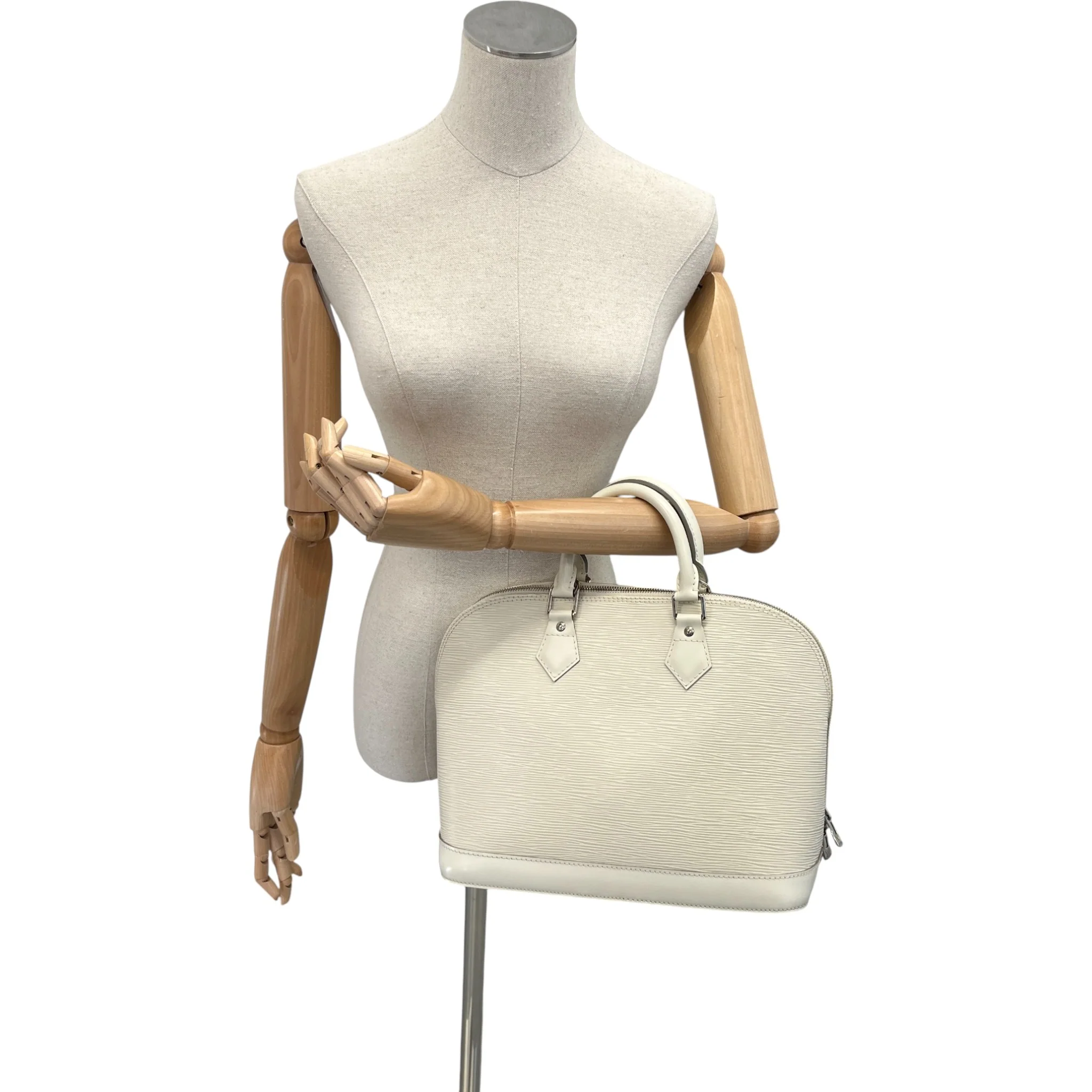 Women's Alma Pm Epi Bag White - Image 2