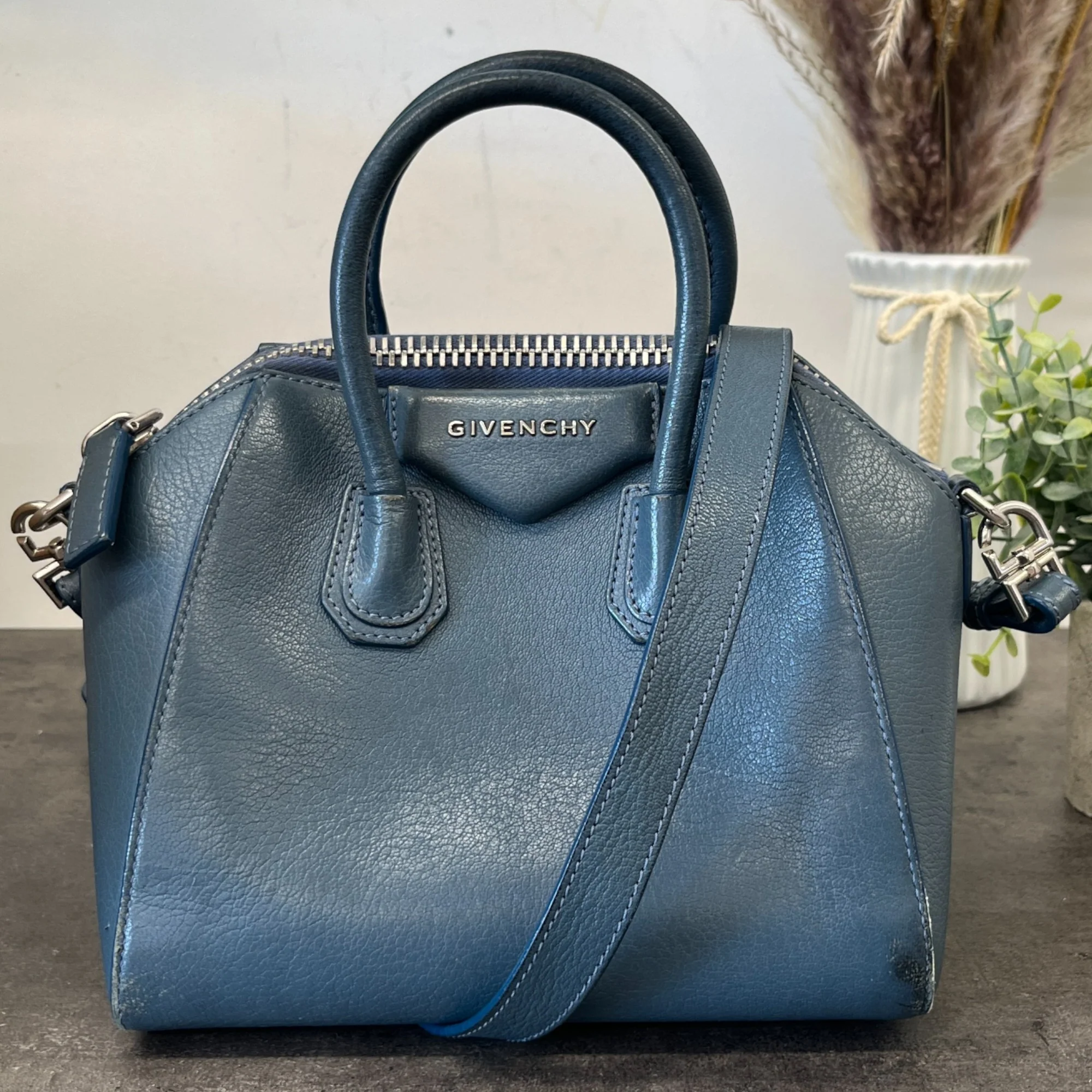 Women's Antigona Mini Bag Blue - Image 14