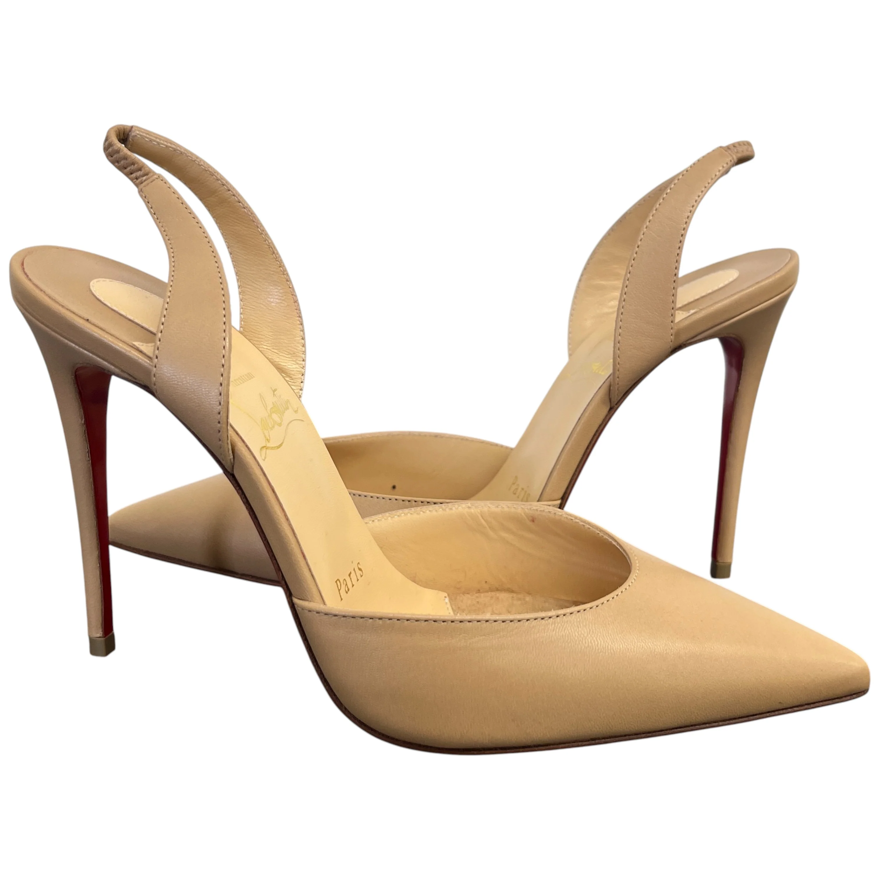 Women's Apostropha Slingback Heels Beige Size EU 36.5 / UK 3.5 - Image 3