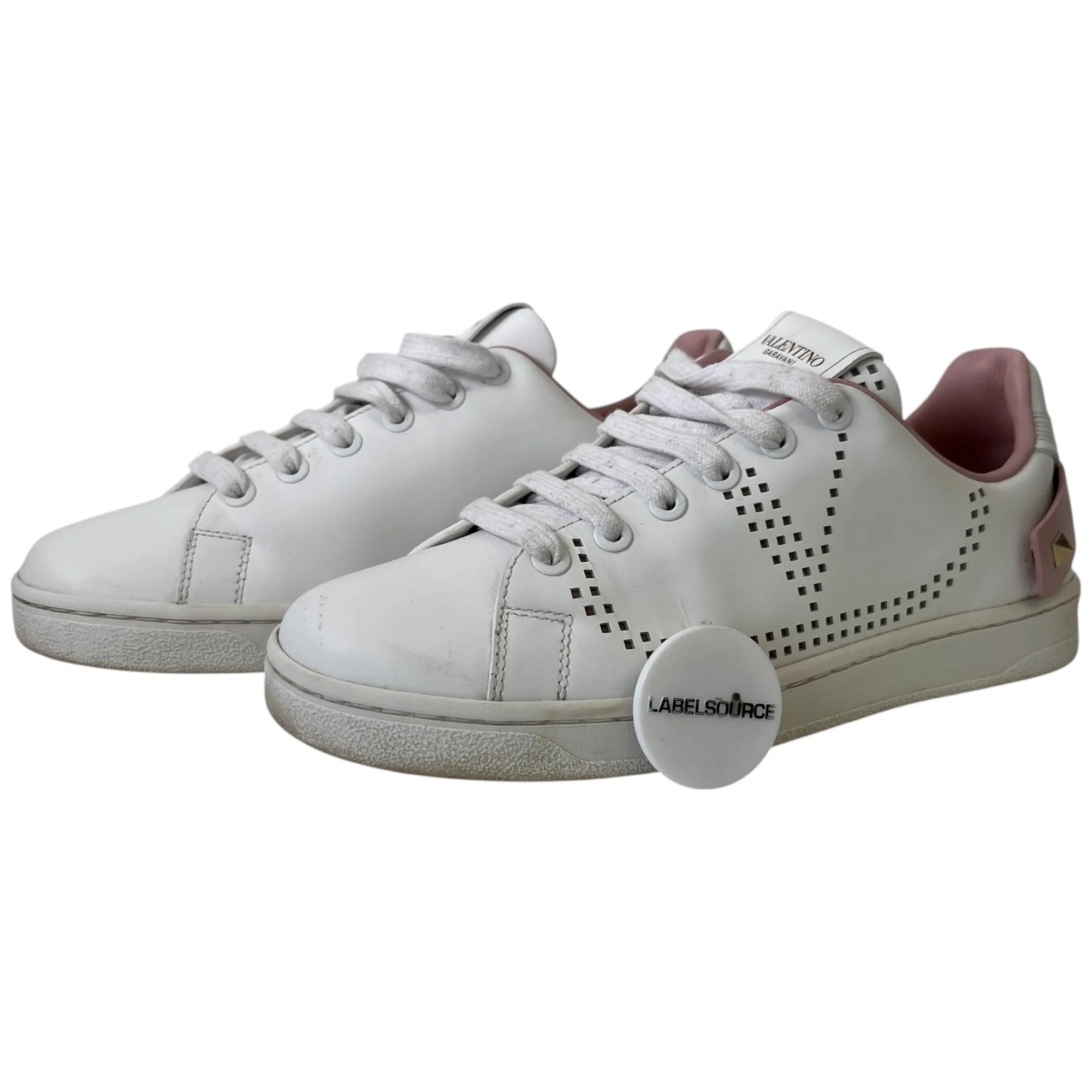 Women's Backer Perforated Low Trainers White Size EU 35.5 / UK 2.5 - Image 13