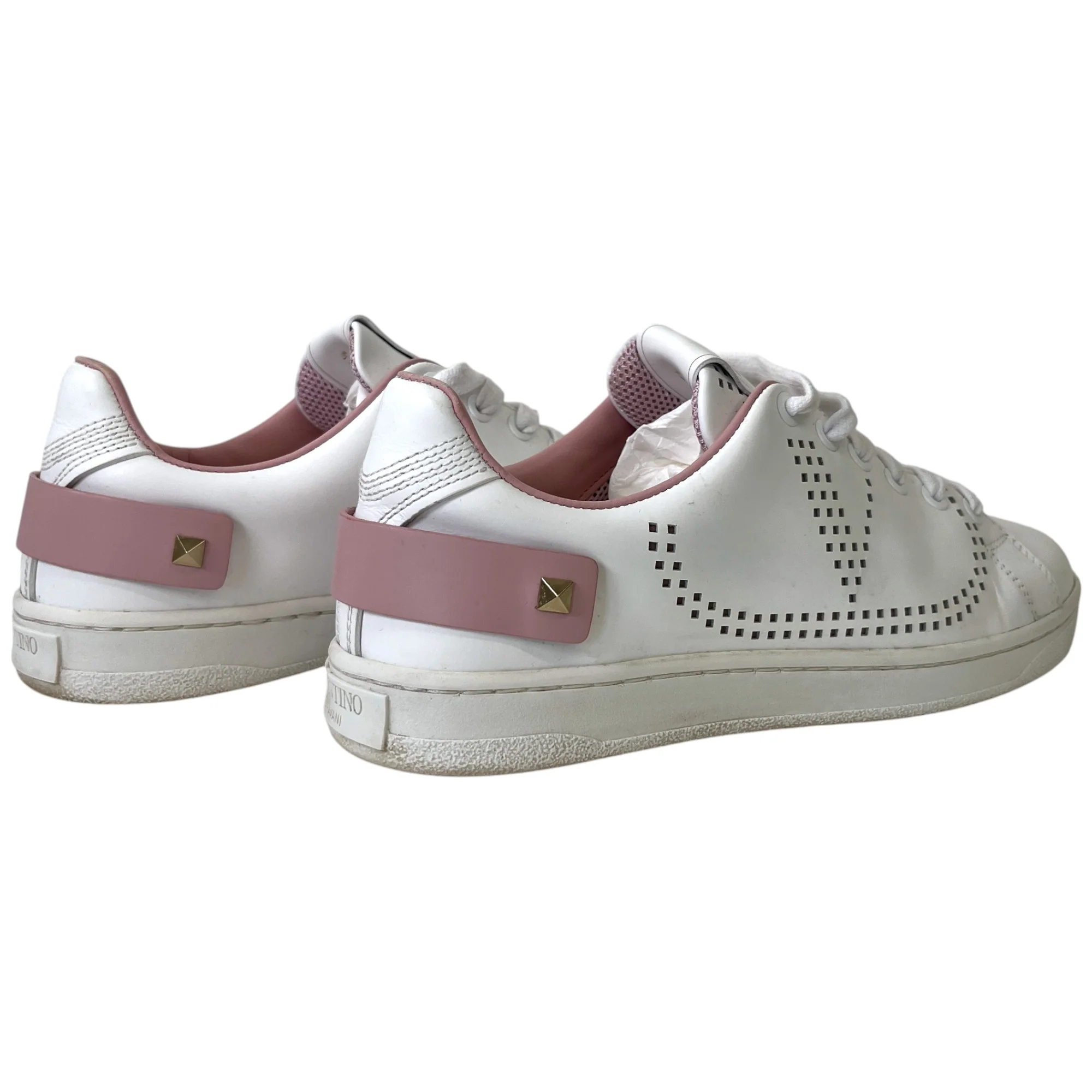 Women's Backer Perforated Low Trainers White Size EU 35.5 / UK 2.5 - Image 8