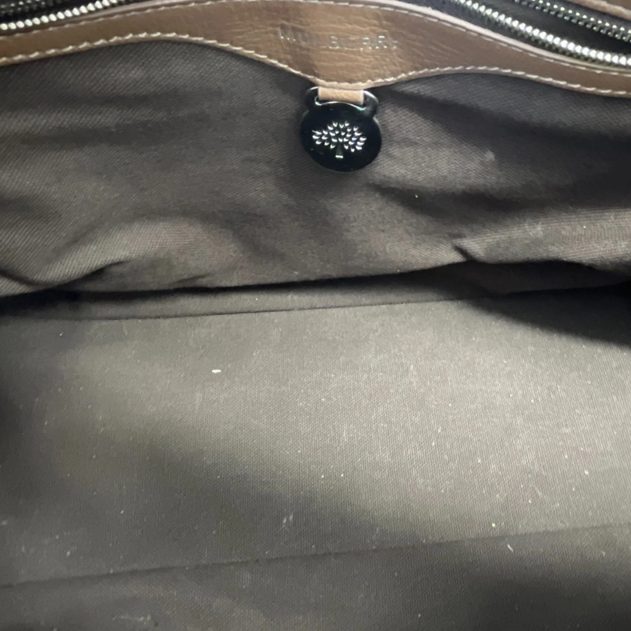 Women's Bayswater Double Zip Tote Bag Brown - Image 12