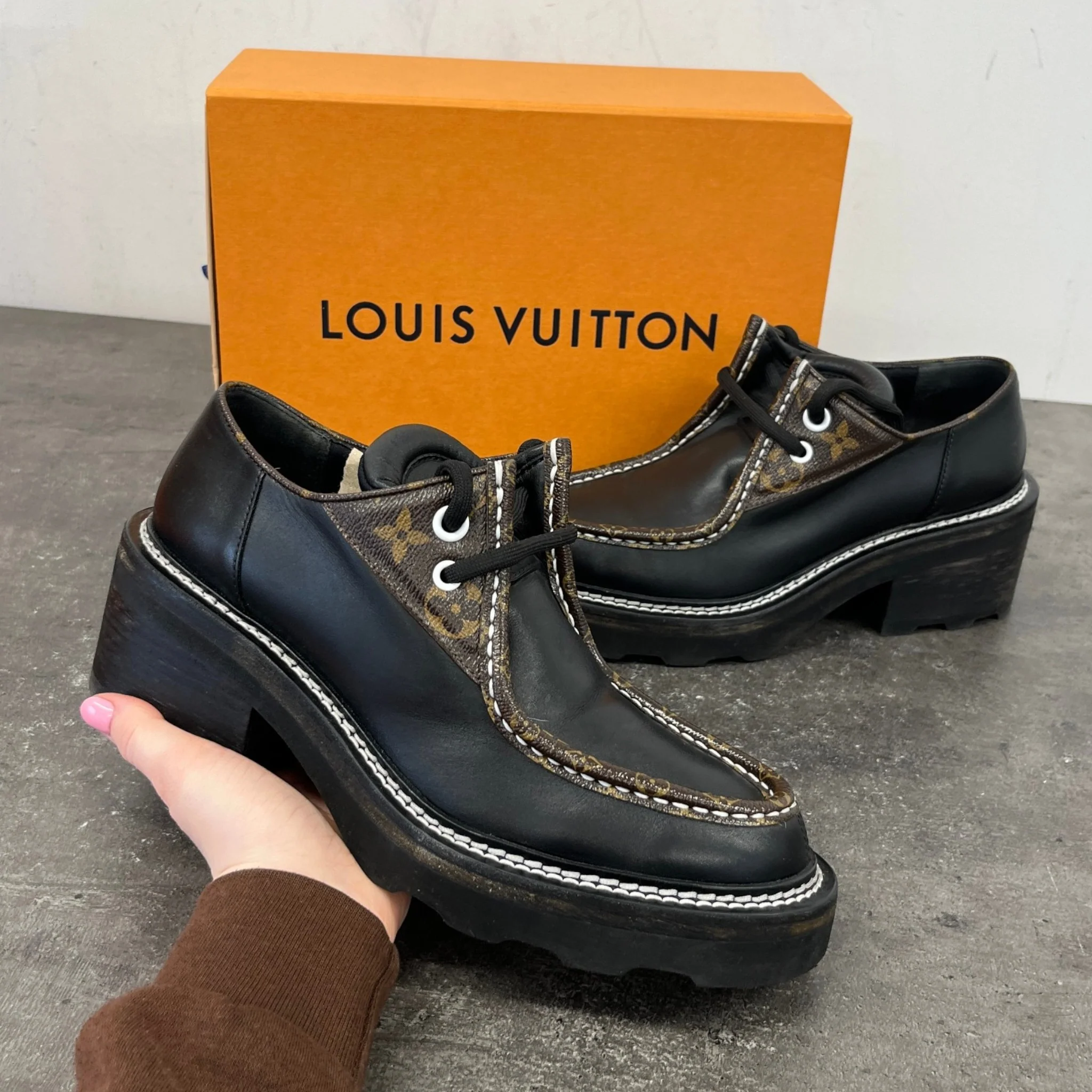 Women's Beaubourg Lace Ups Loafers Black Size EU 39 / UK 6 - Image 12
