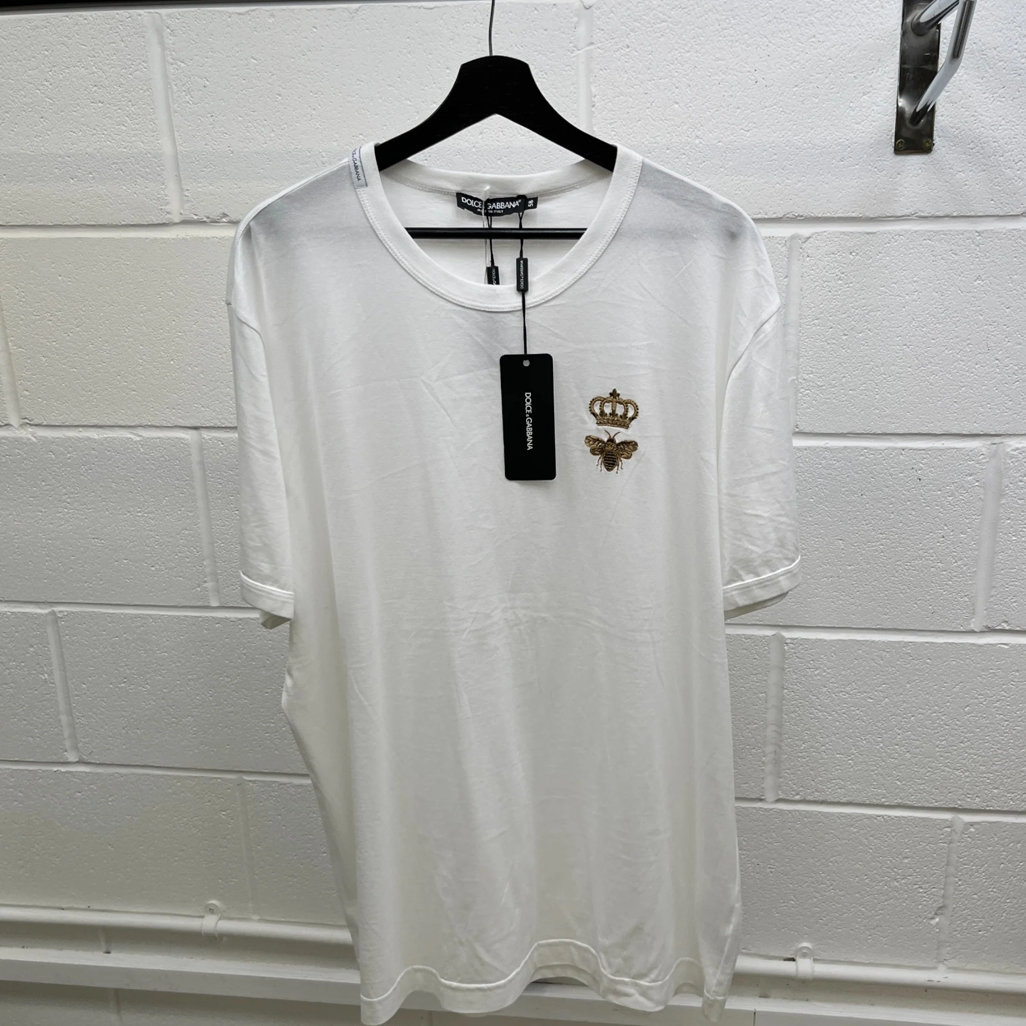 Women's Bee Crown Logo T-Shirt White Size XXXL - Image 10