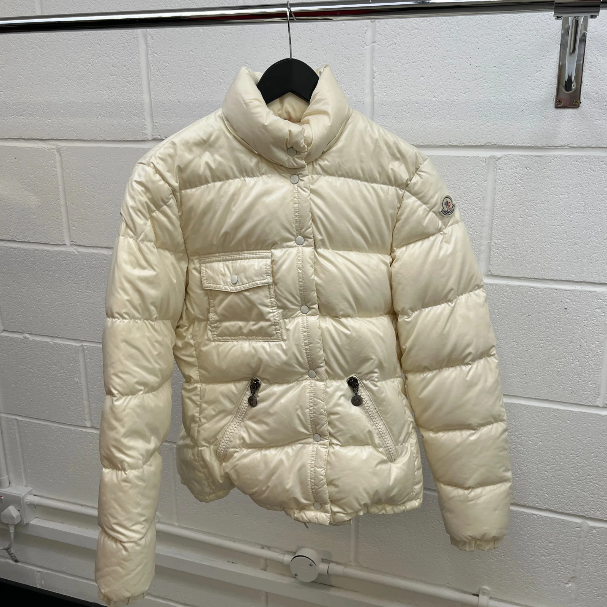 Women's Berengere Down Jacket Cream Size 3 / UK 14 - Image 8