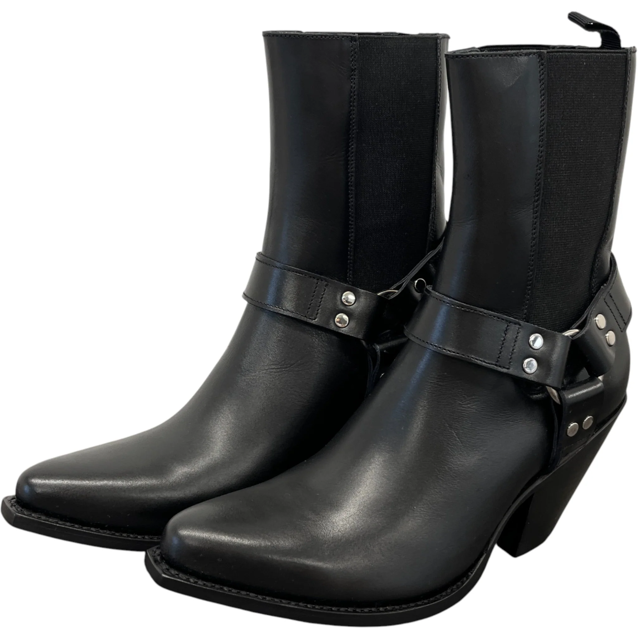 Women's Berlin Calfskin Boots Black Size EU 35 / UK 2 - Image 9
