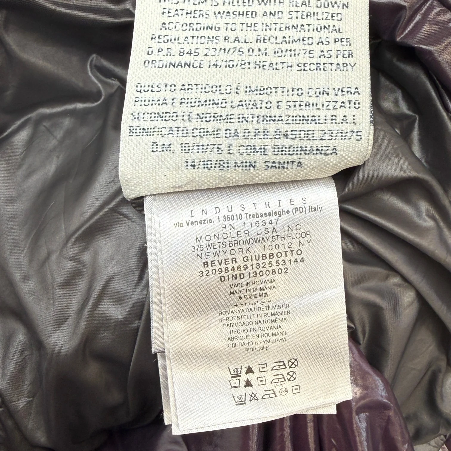 Women's Bever Down Jacket Purple Size 1 / UK 10 - Image 7
