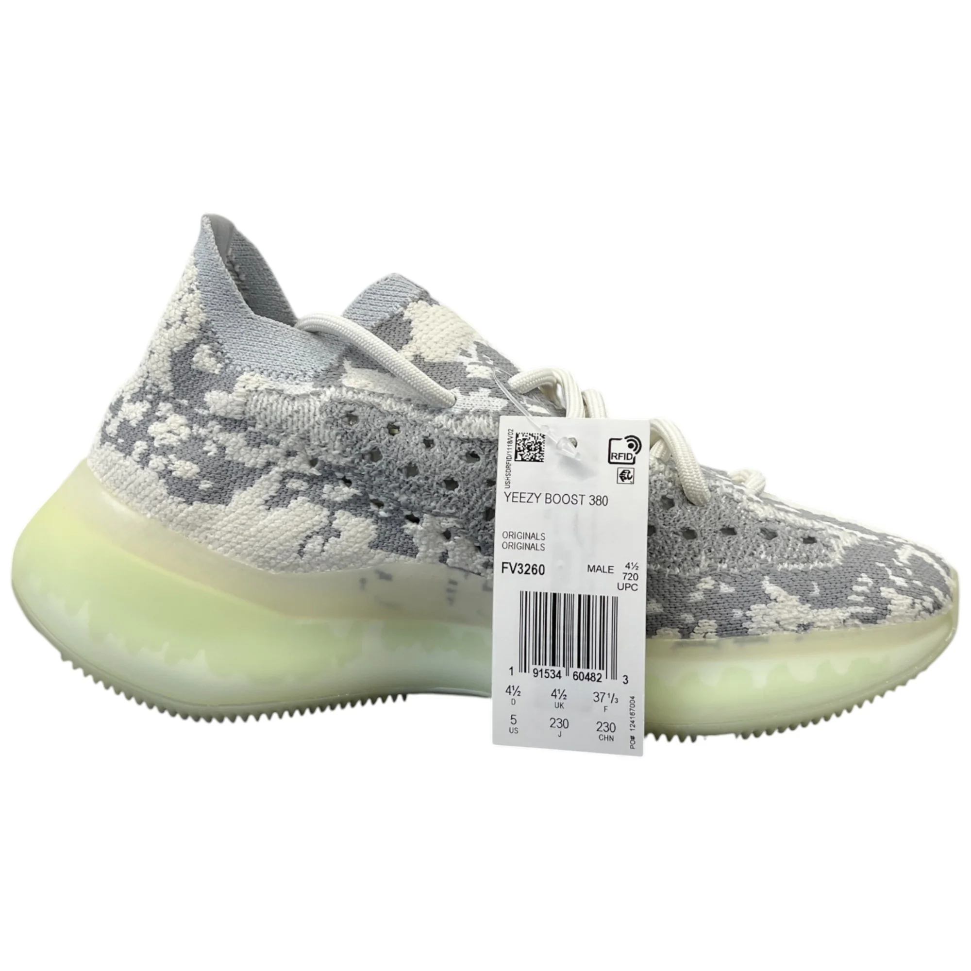 Women's Boost 380 Low Trainers Grey Size EU 37.5 / UK 4.5 - Image 4