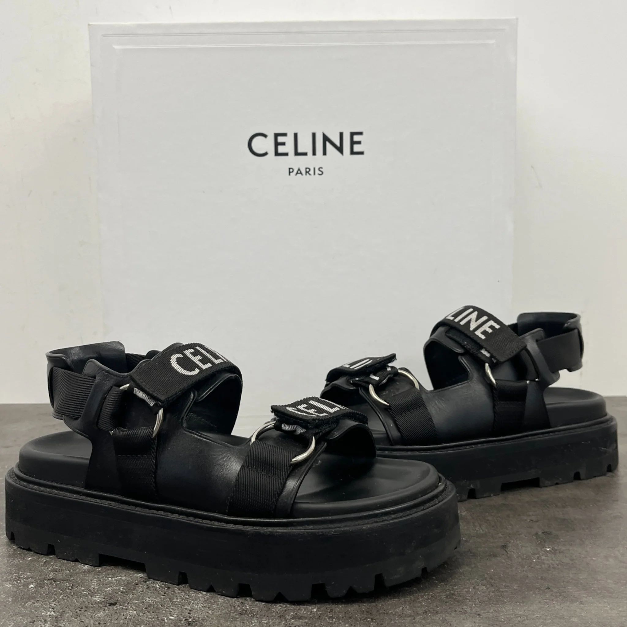 Women's Bulky Logo Sandals Black Size EU 38 / UK 5 - Image 12