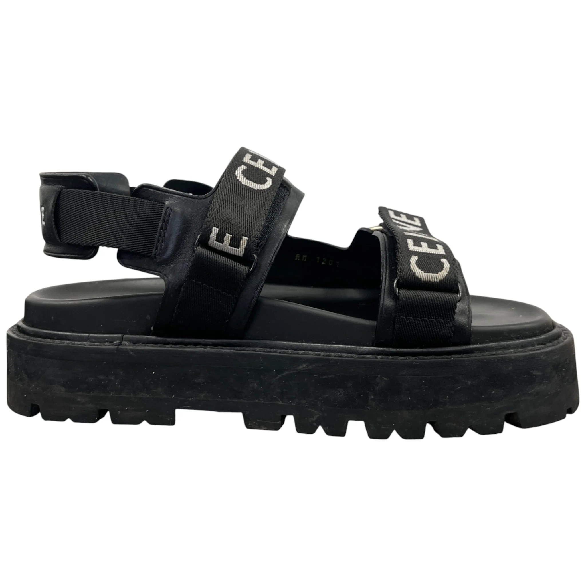 Women's Bulky Logo Sandals Black Size EU 38 / UK 5 - Image 4