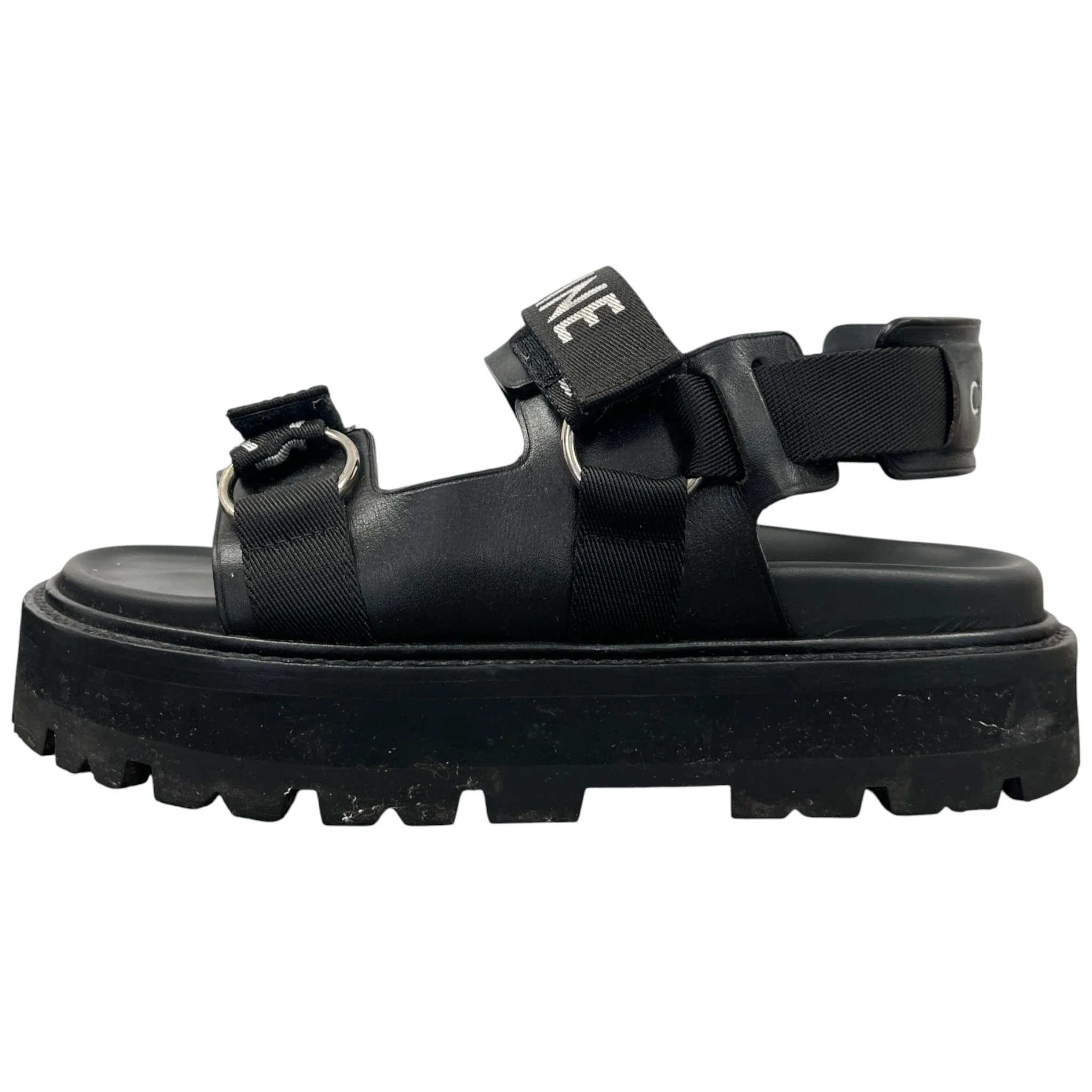 Women's Bulky Logo Sandals Black Size EU 38 / UK 5 - Image 5
