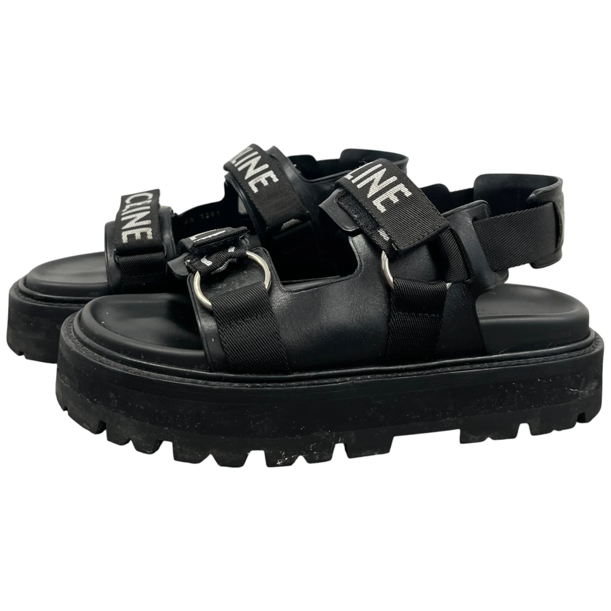 Women's Bulky Logo Sandals Black Size EU 38 / UK 5 - Image 8