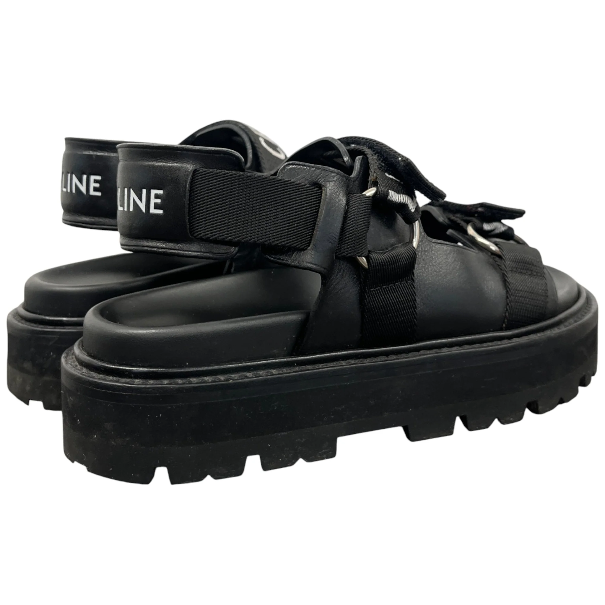 Women's Bulky Logo Sandals Black Size EU 38 / UK 5 - Image 9