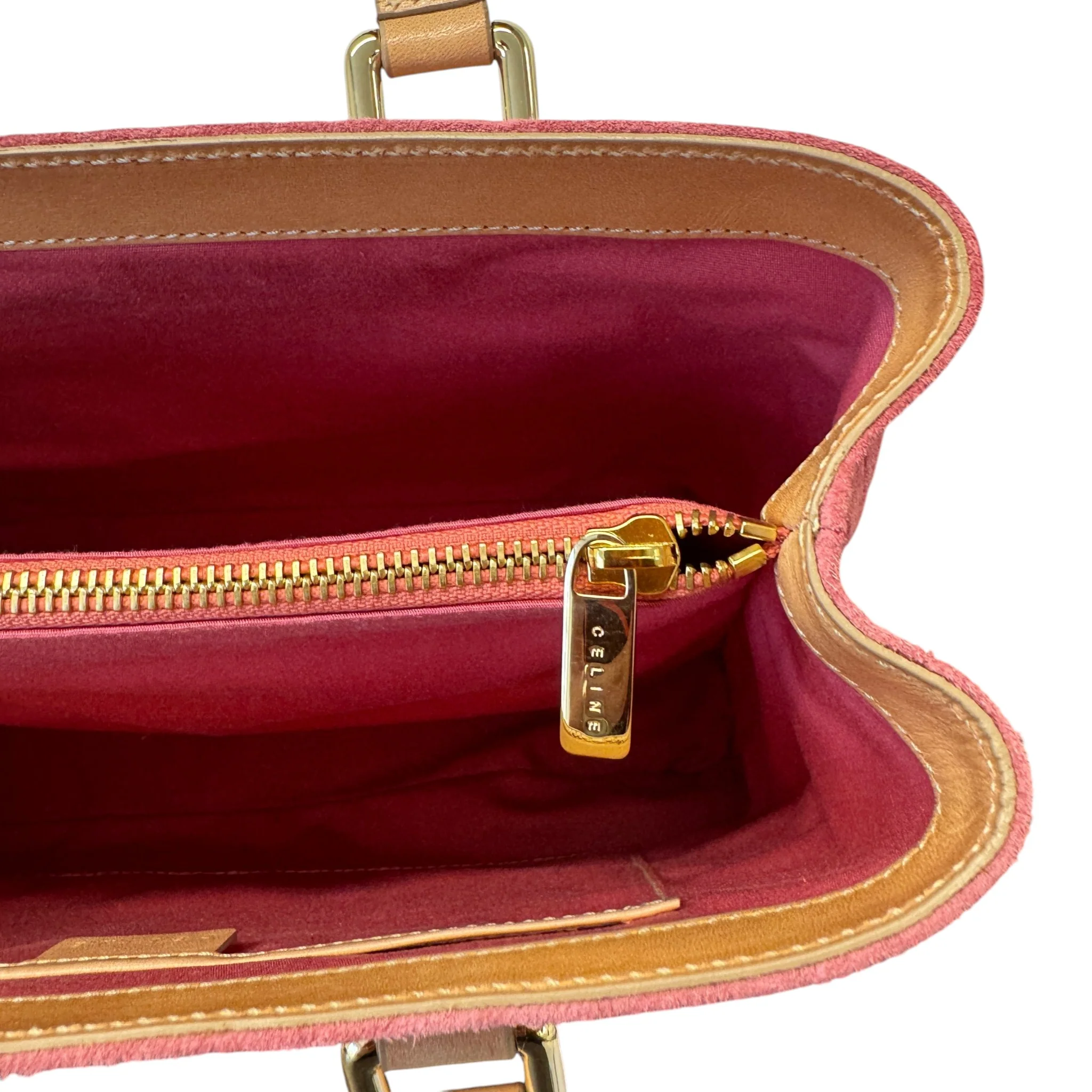 Women's C Macadam Suede Tote Bag Pink - Image 8