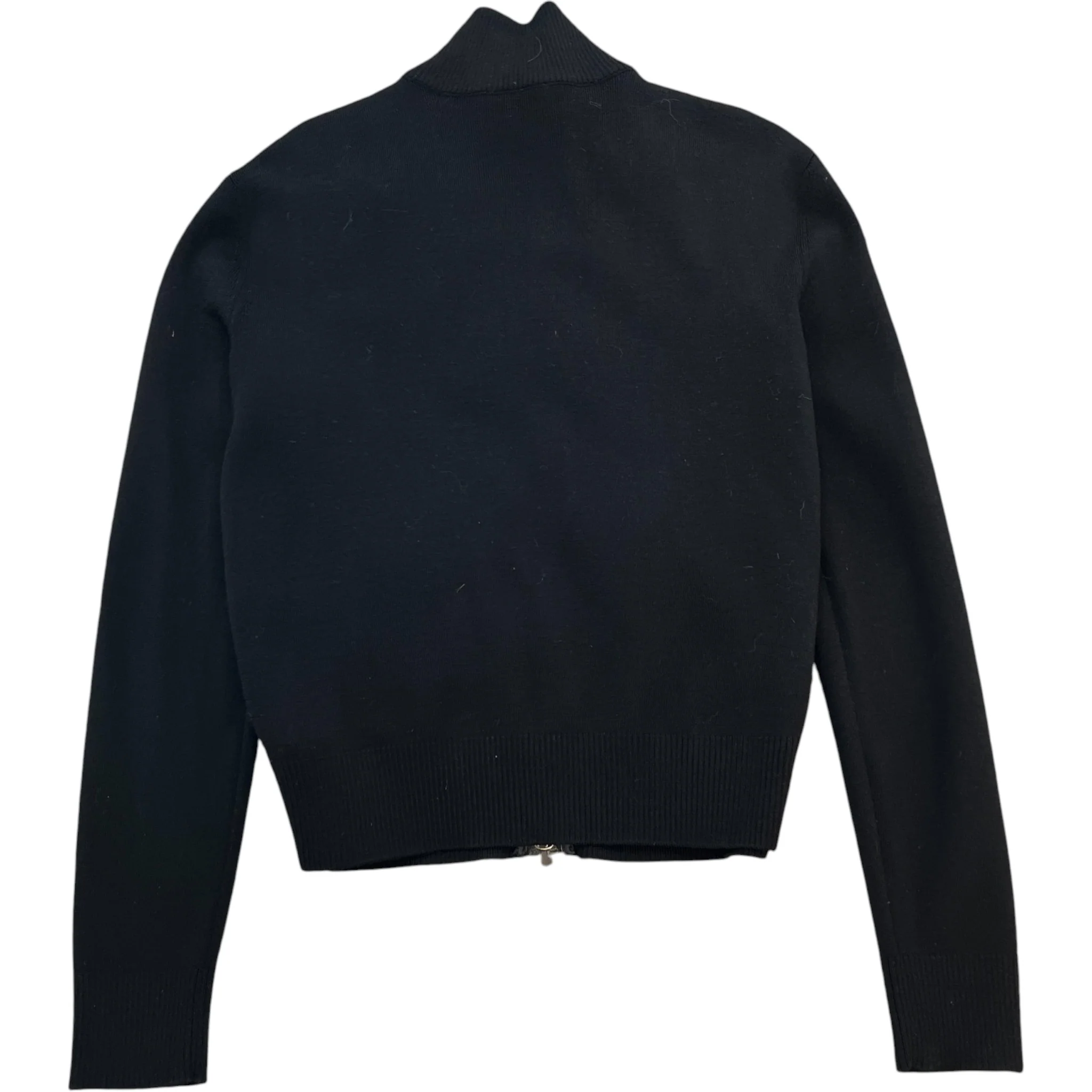 Women's Cardigan Tricot Jacket Black Size M - Image 2