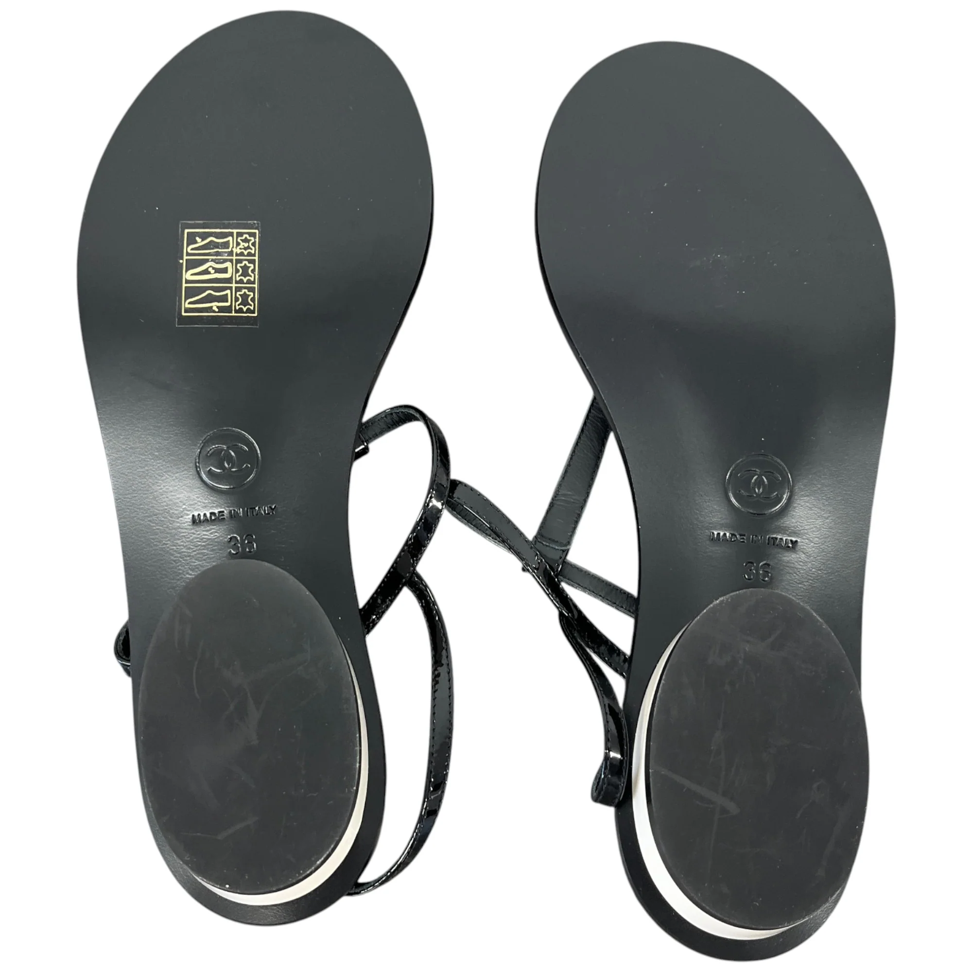 Women's Cc Logo Ankle Strap Sandals Black Size EU 36 / UK 3 - Image 10