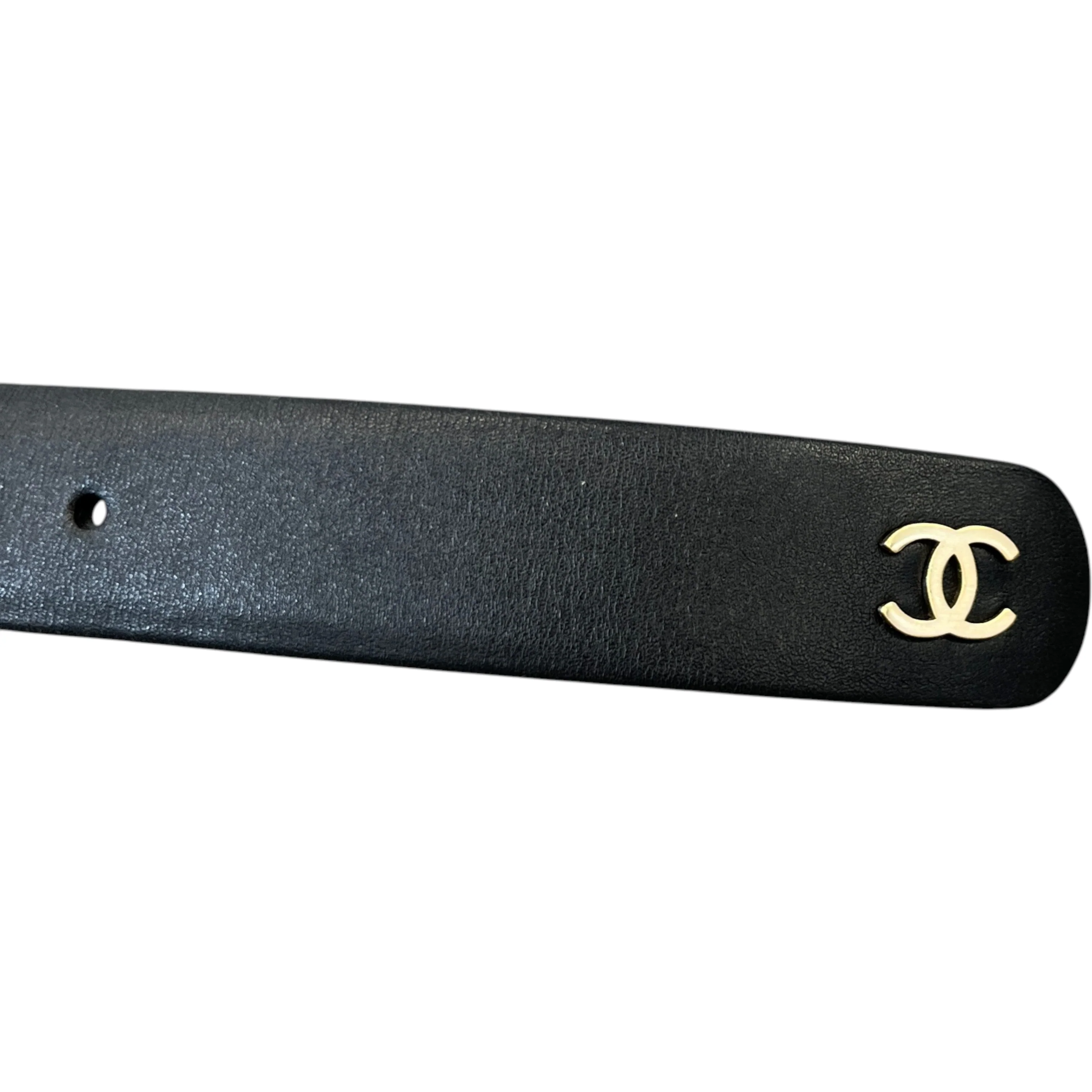 Women's Cc Logo Belt Black Size 80CM / UK 8 - Image 6