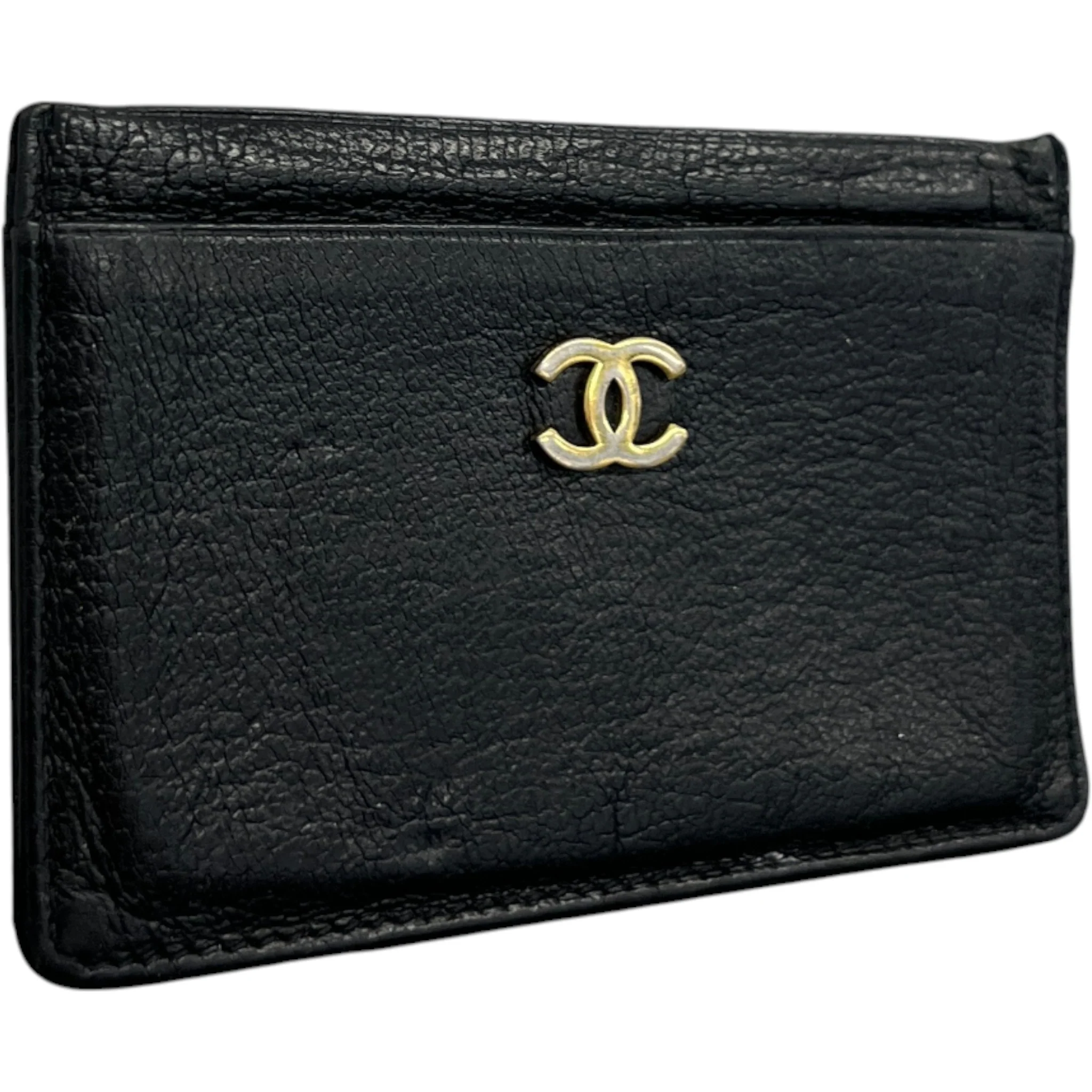 Women's Cc Logo Card Holder Black - Image 3