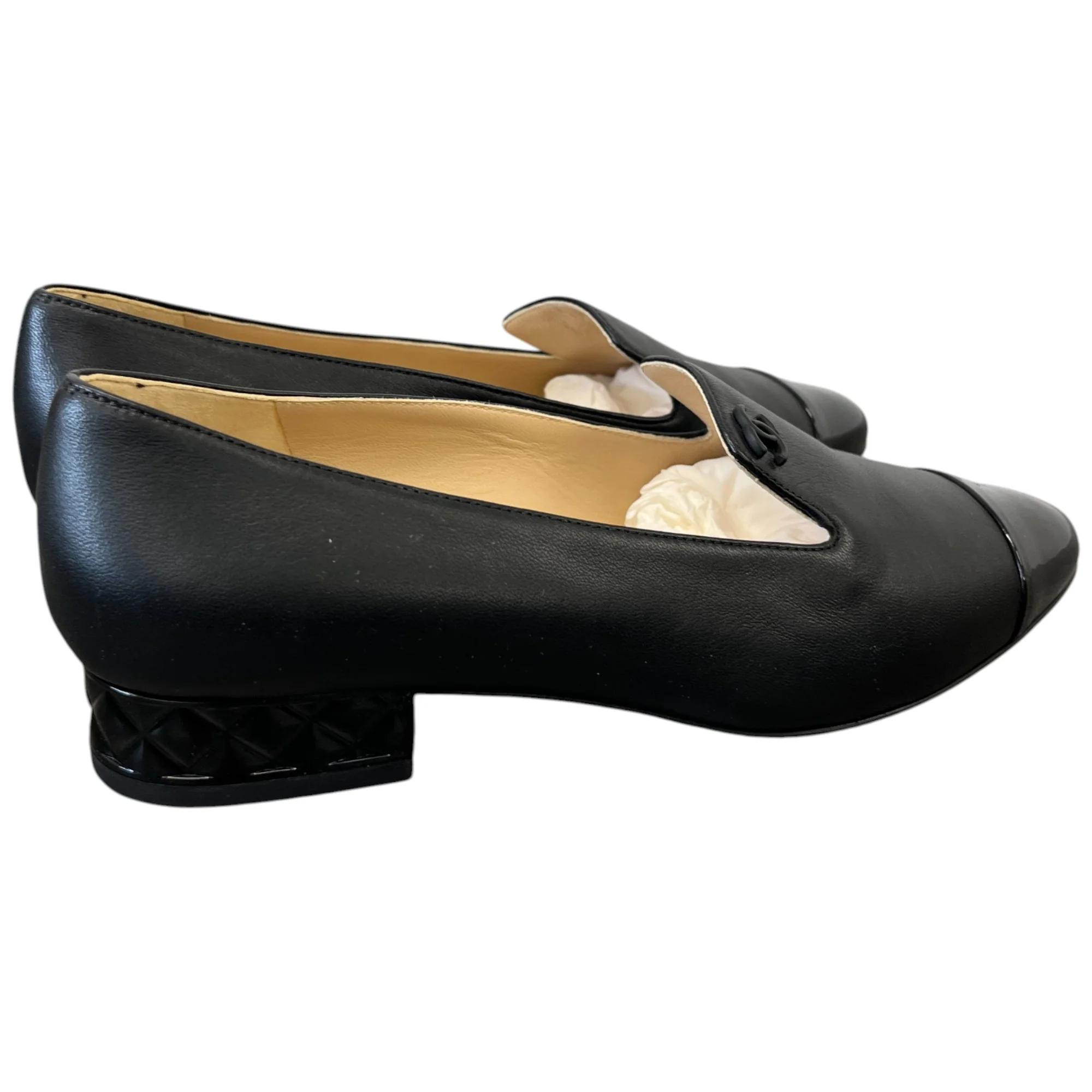Women's Cc Logo Loafers Black Size EU 36 / UK 3 - Image 8
