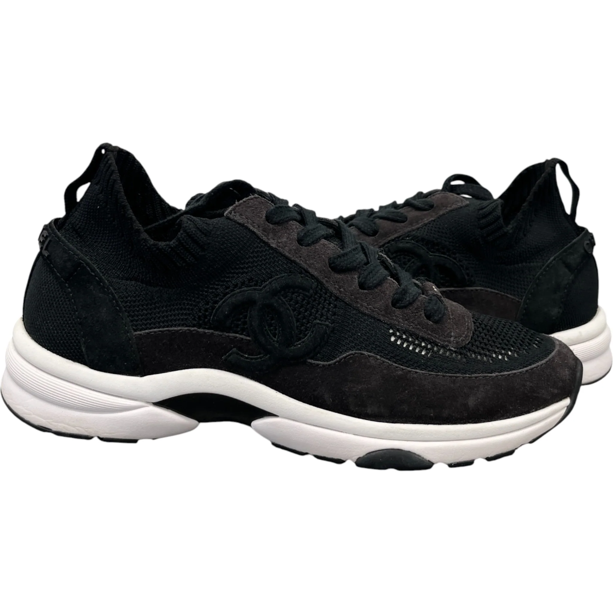 Women's Cc Logo Low Trainers Black Size EU 39 / UK 6 - Image 3