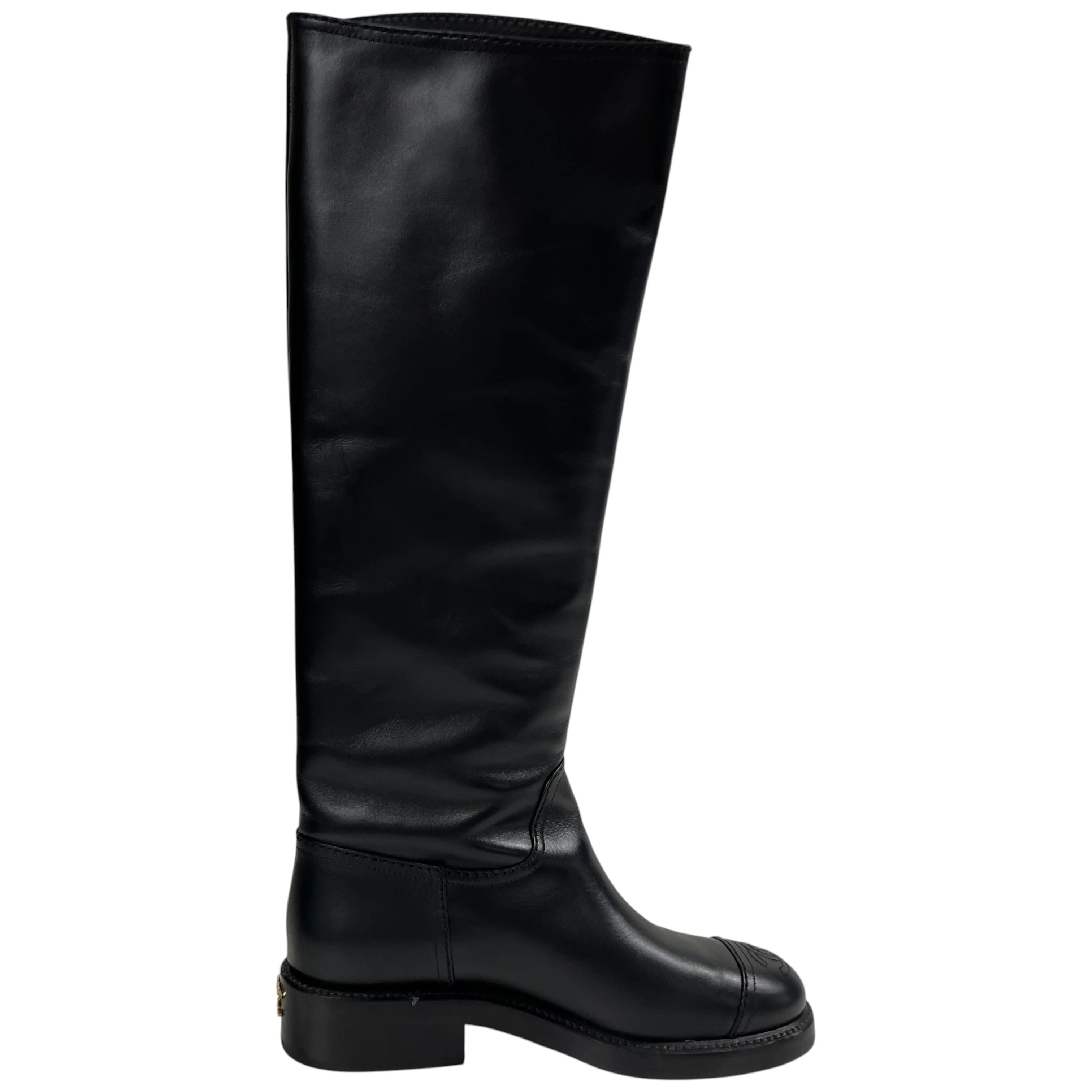 Women's Cc Riding Boots Black Size EU 38 / UK 5 - Image 4