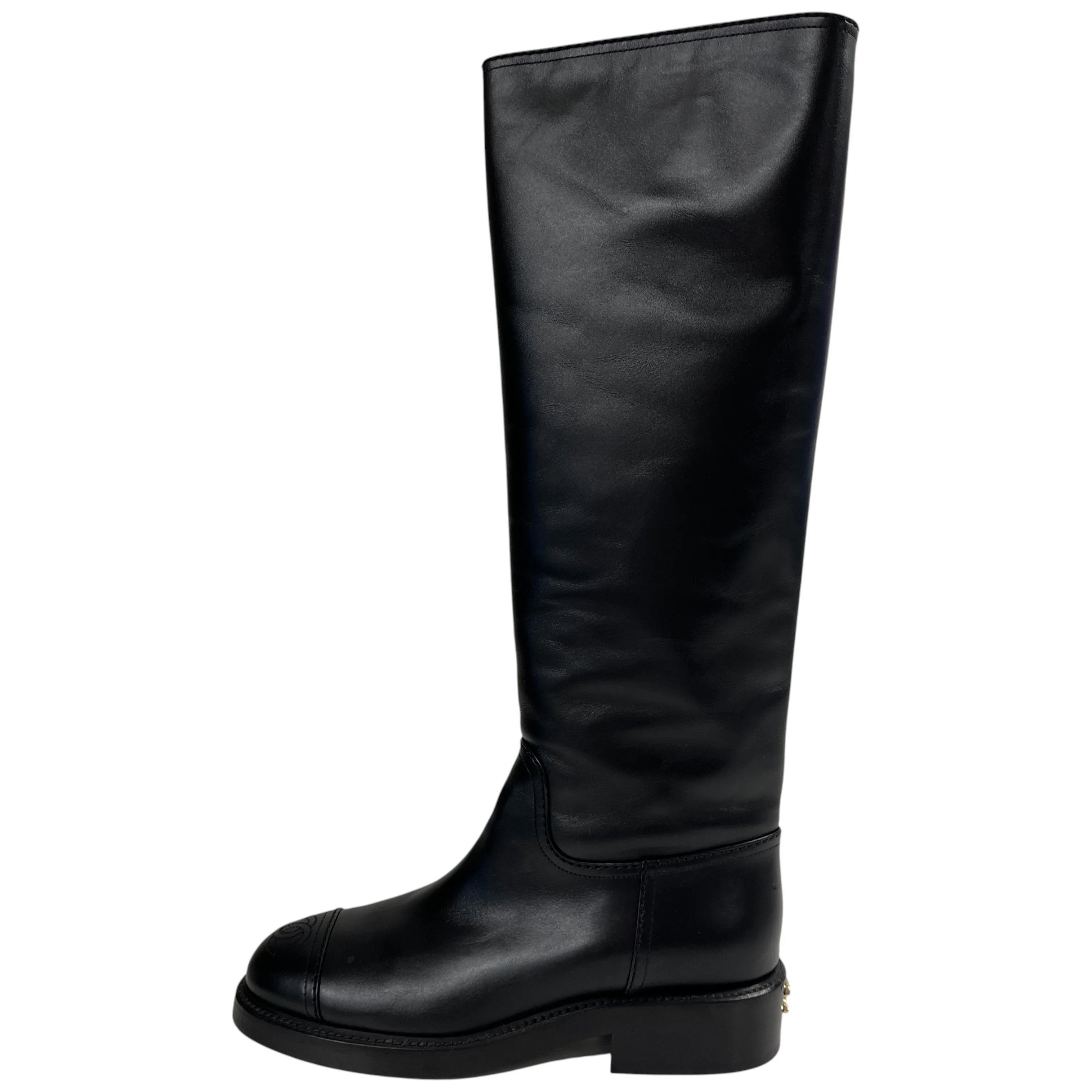 Women's Cc Riding Boots Black Size EU 38 / UK 5 - Image 5