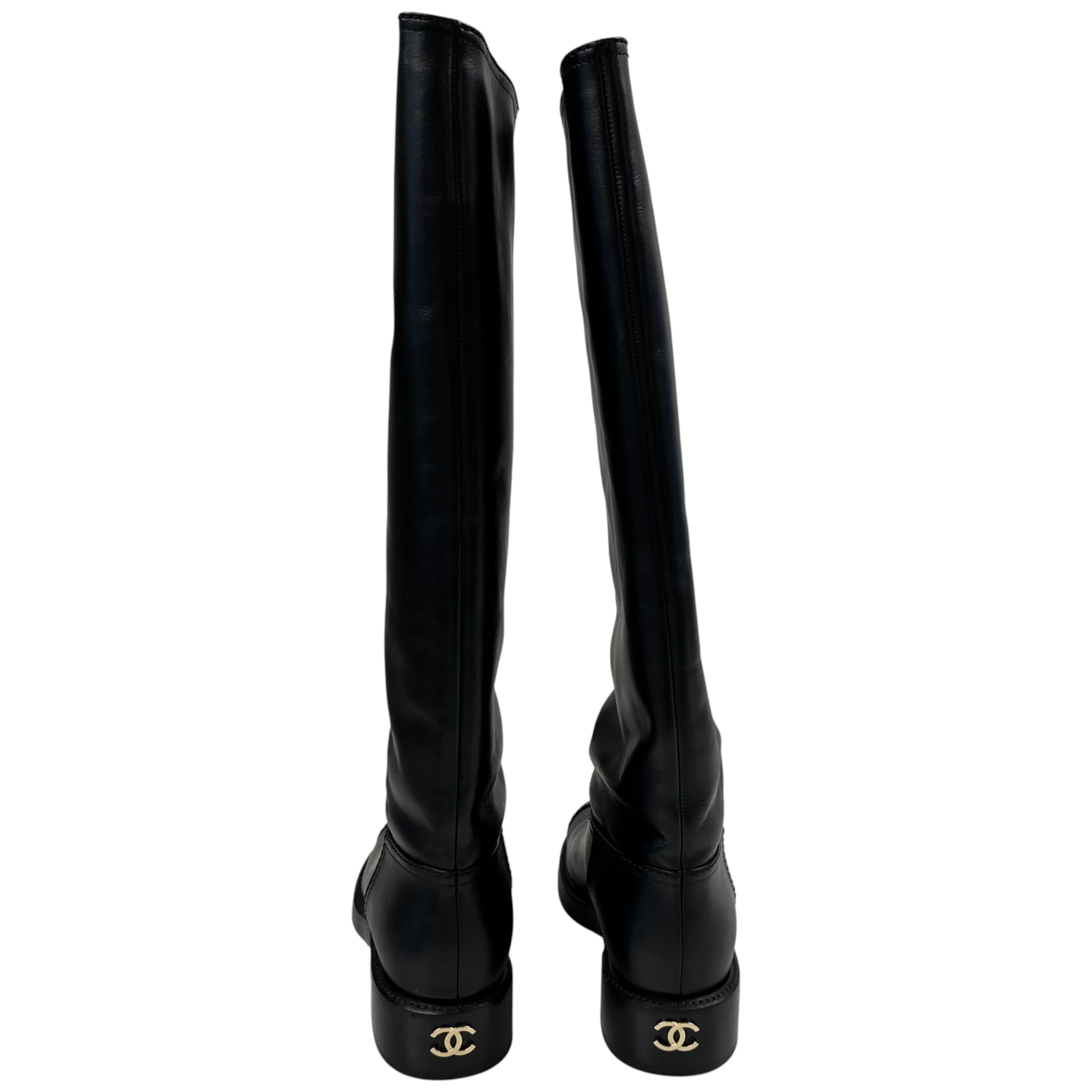 Women's Cc Riding Boots Black Size EU 38 / UK 5 - Image 7