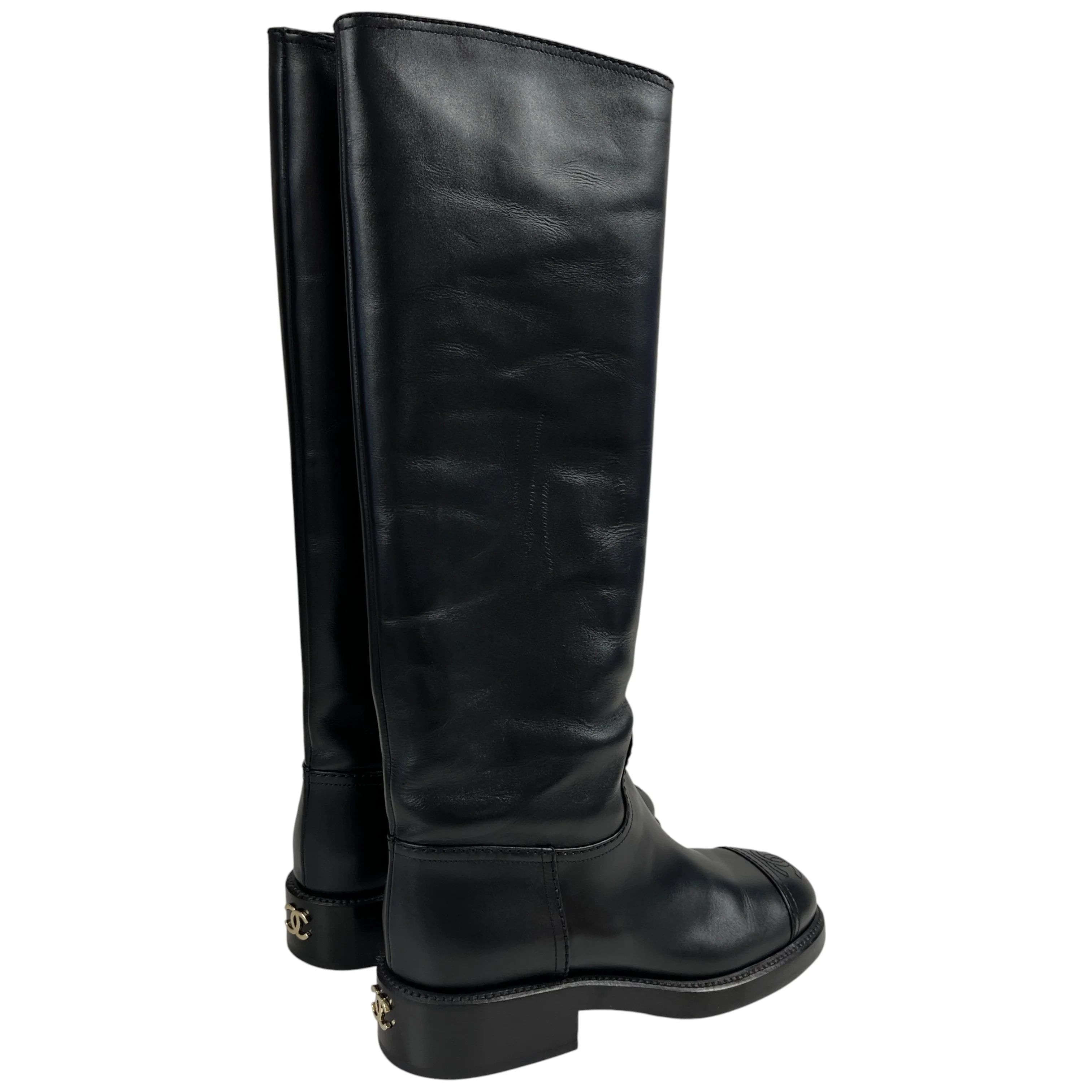 Women's Cc Riding Boots Black Size EU 38 / UK 5 - Image 9