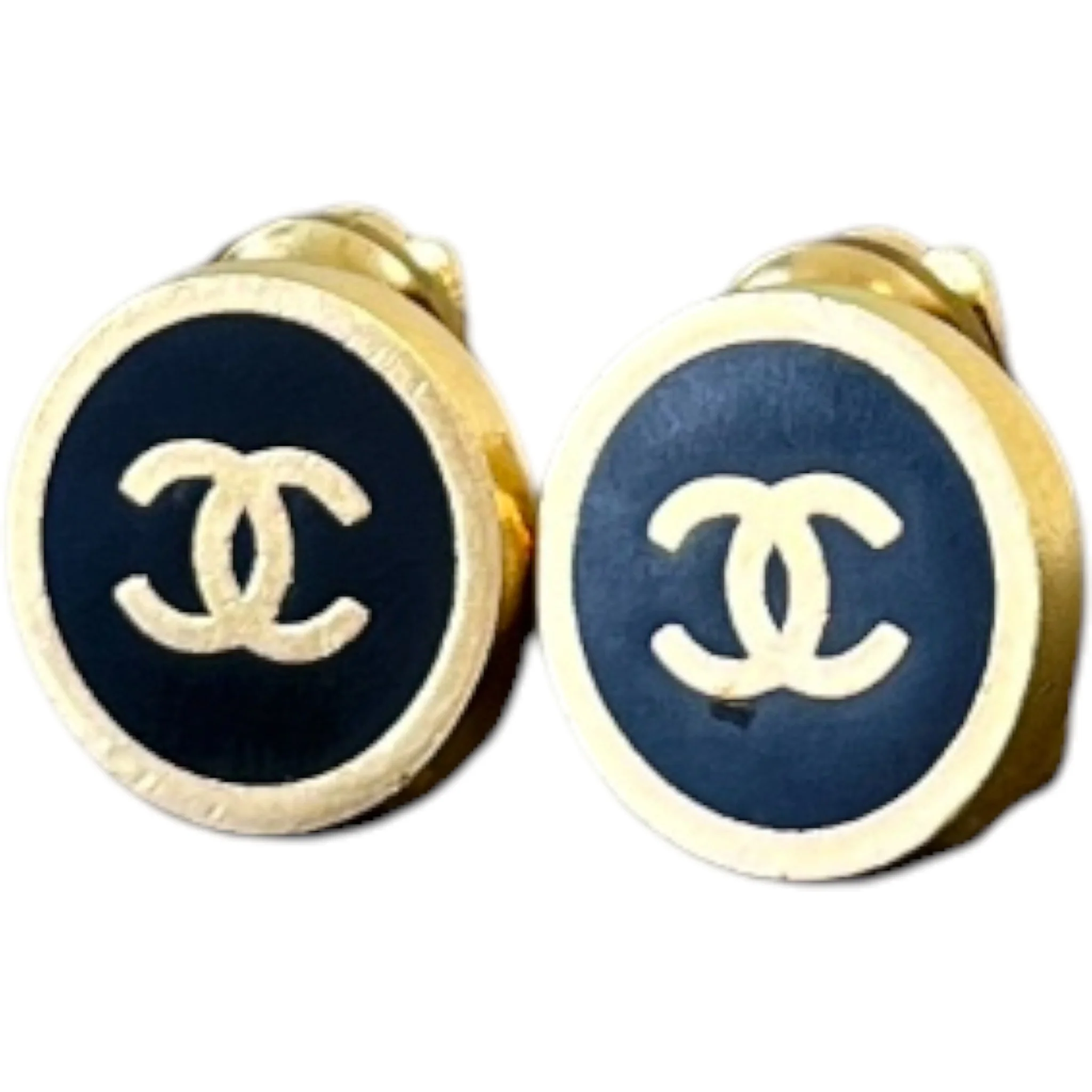 Women's Cc Rounds Clip-On Earrings Gold - Image 4
