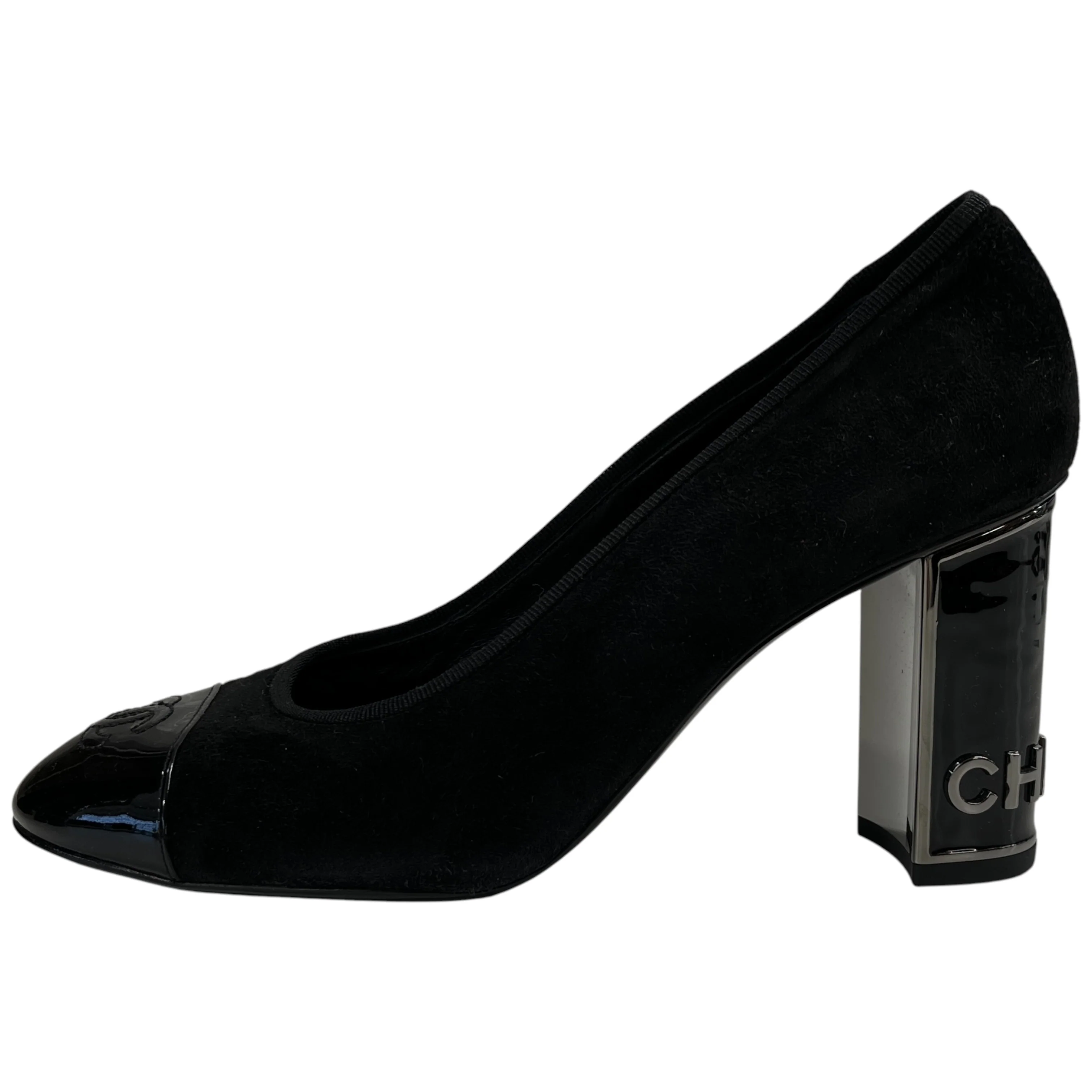 Women's Cc Suede Pumps Heels Black Size EU 36.5 / UK 3.5 - Image 5
