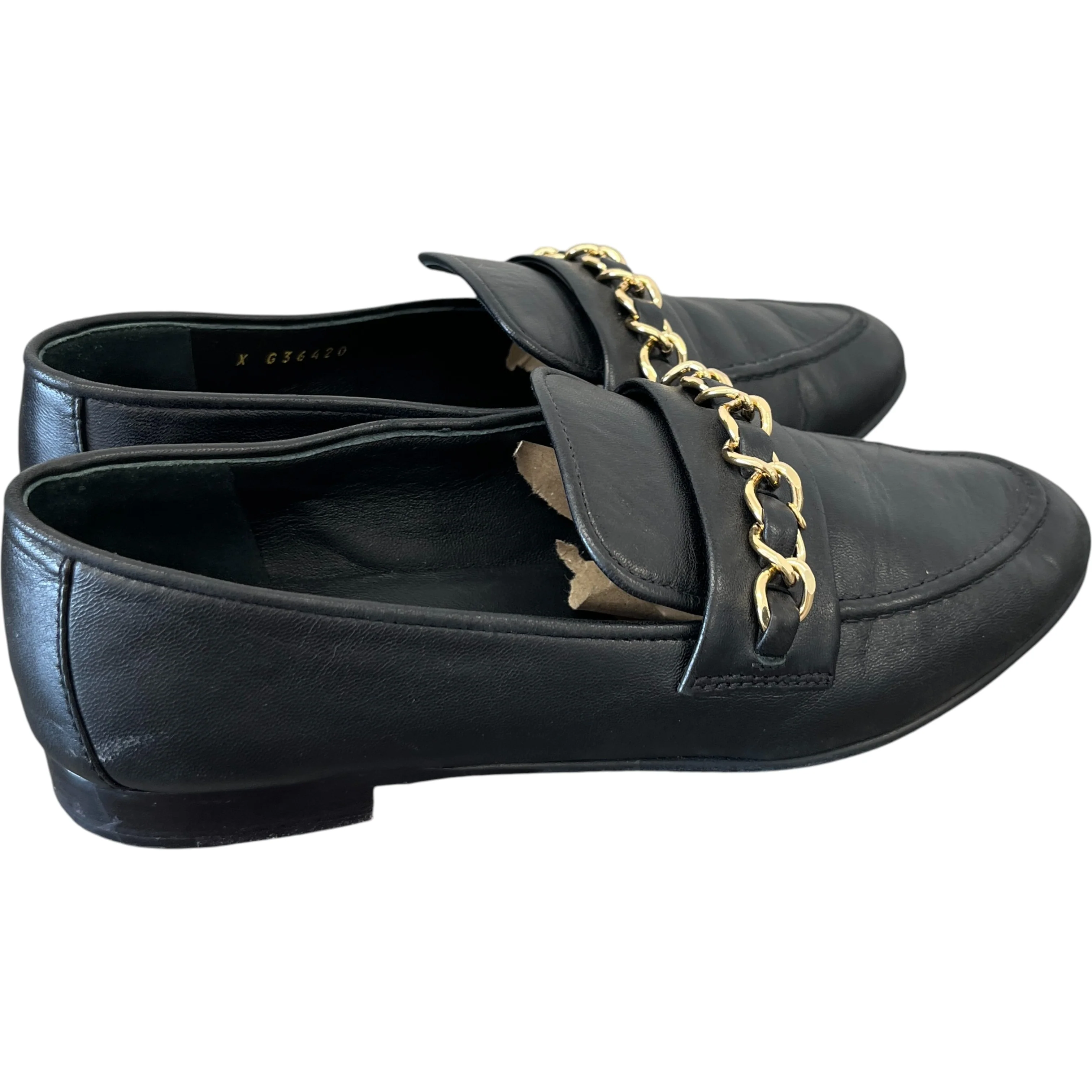 Women's Chain Cc Logo Charm Loafers Black Size EU 36.5 / UK 3.5 - Image 8