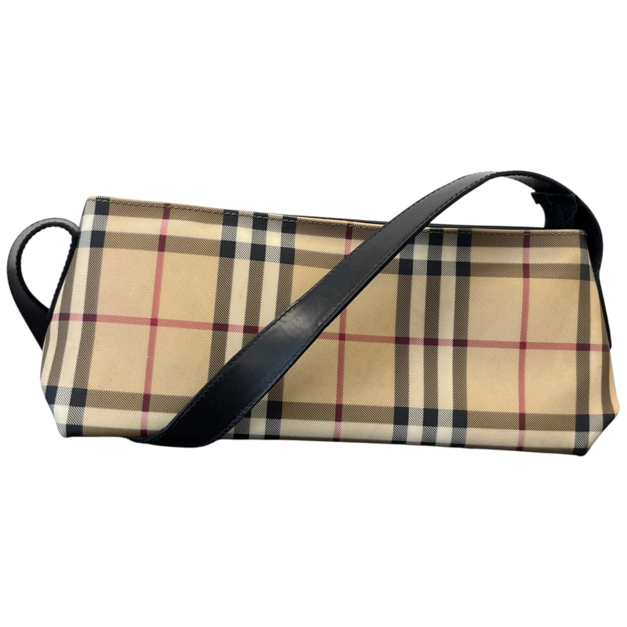 Women's Check Shoulder Bag Beige