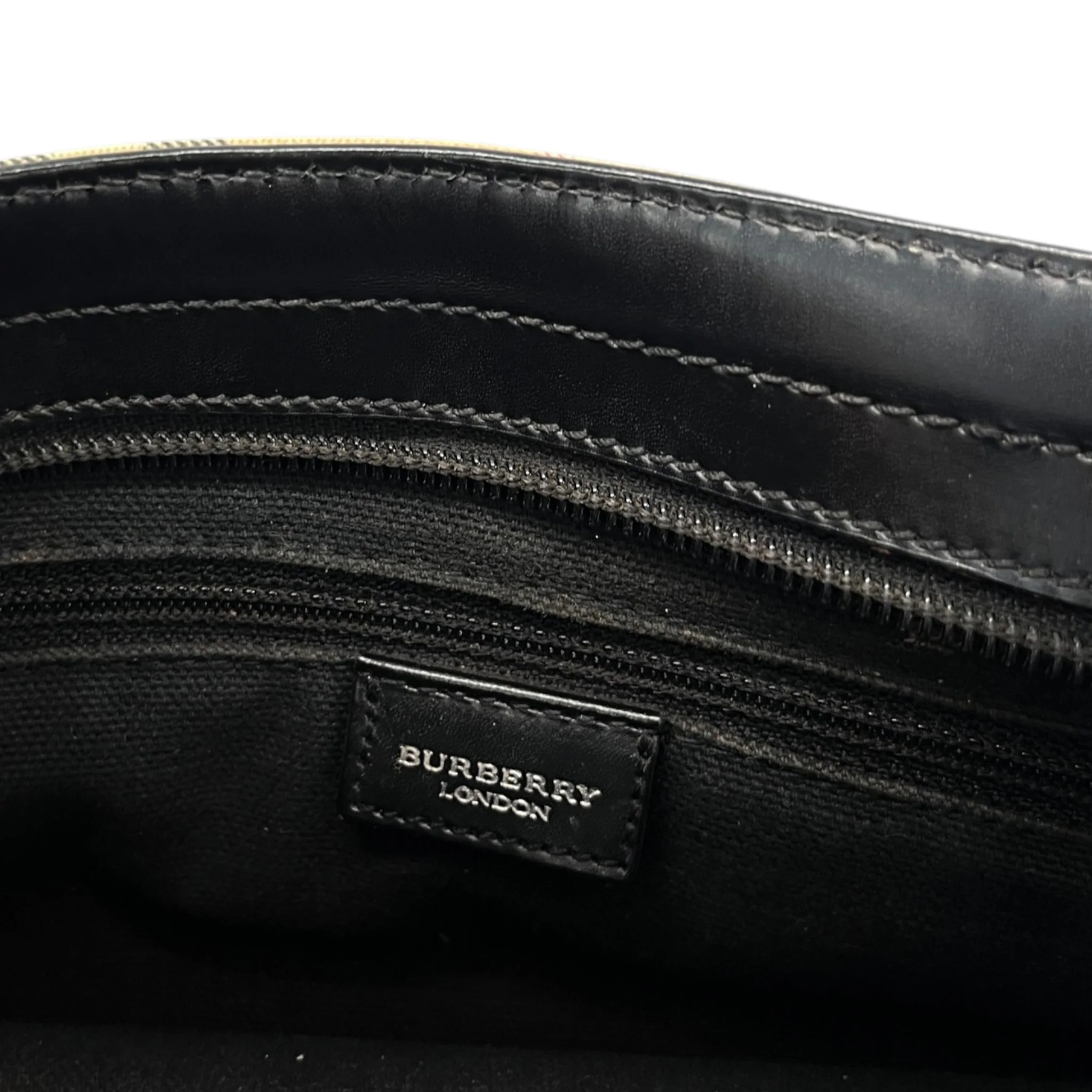 Women's Check Shoulder Bag Beige - Image 10