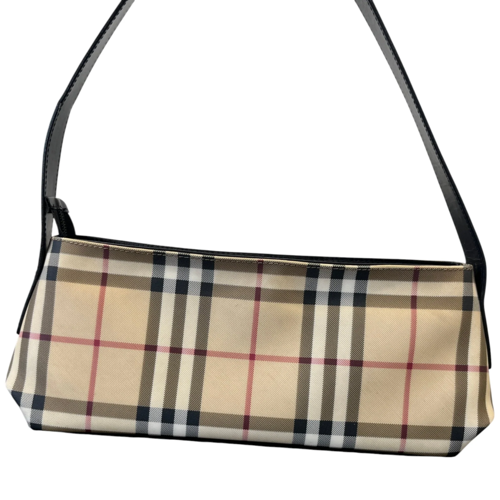 Women's Check Shoulder Bag Beige - Image 3