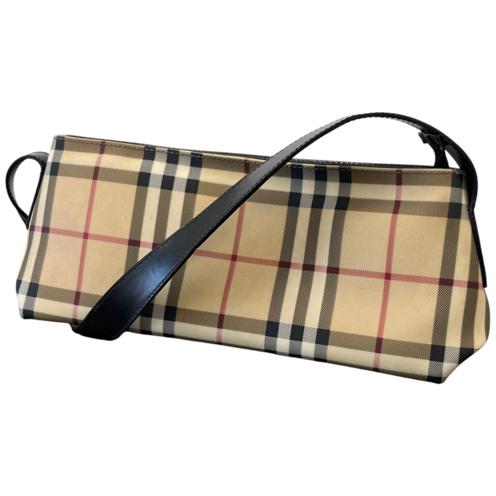 Women's Check Shoulder Bag Beige - Image 5