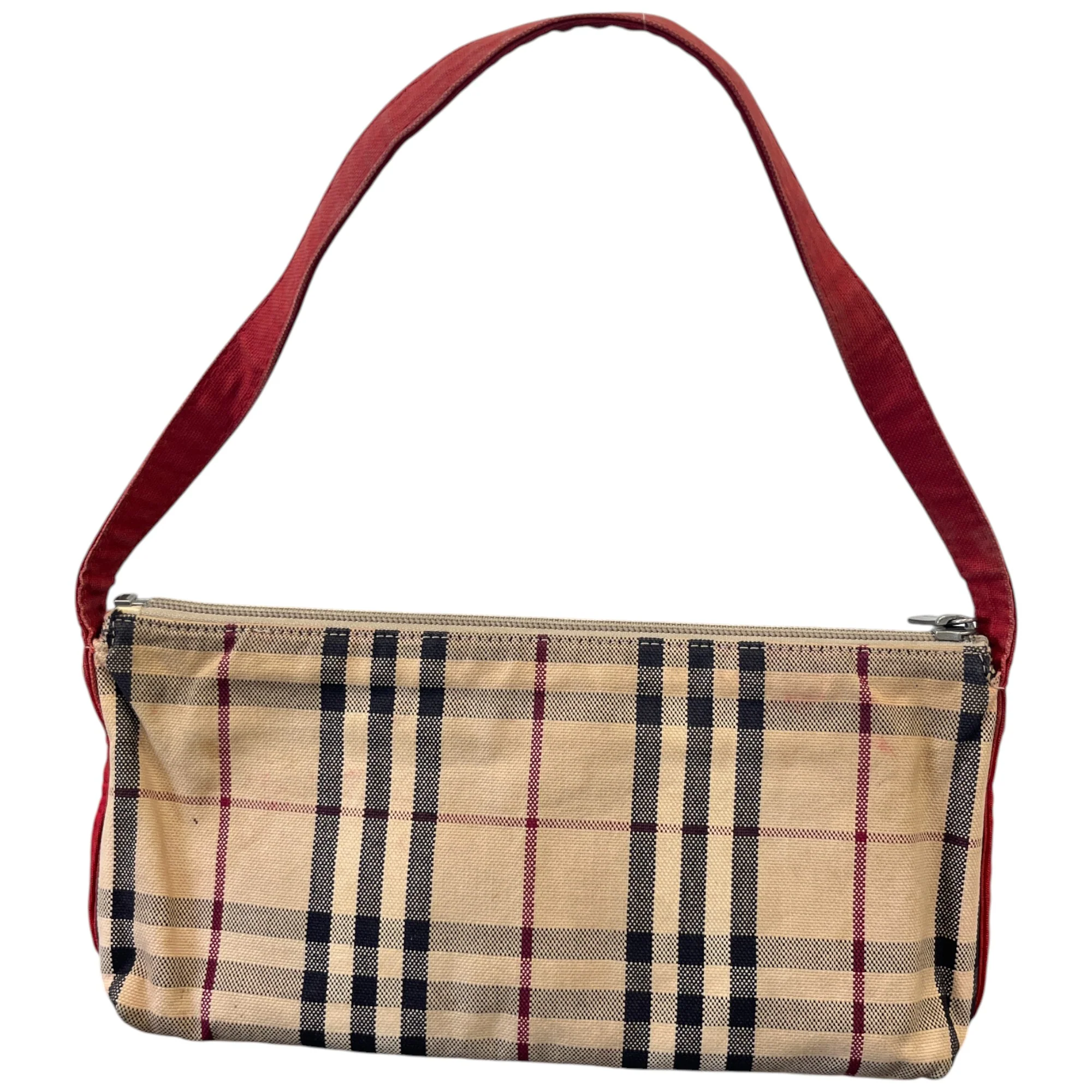 Women's Checkered Shoulder Bag Beige - Image 3
