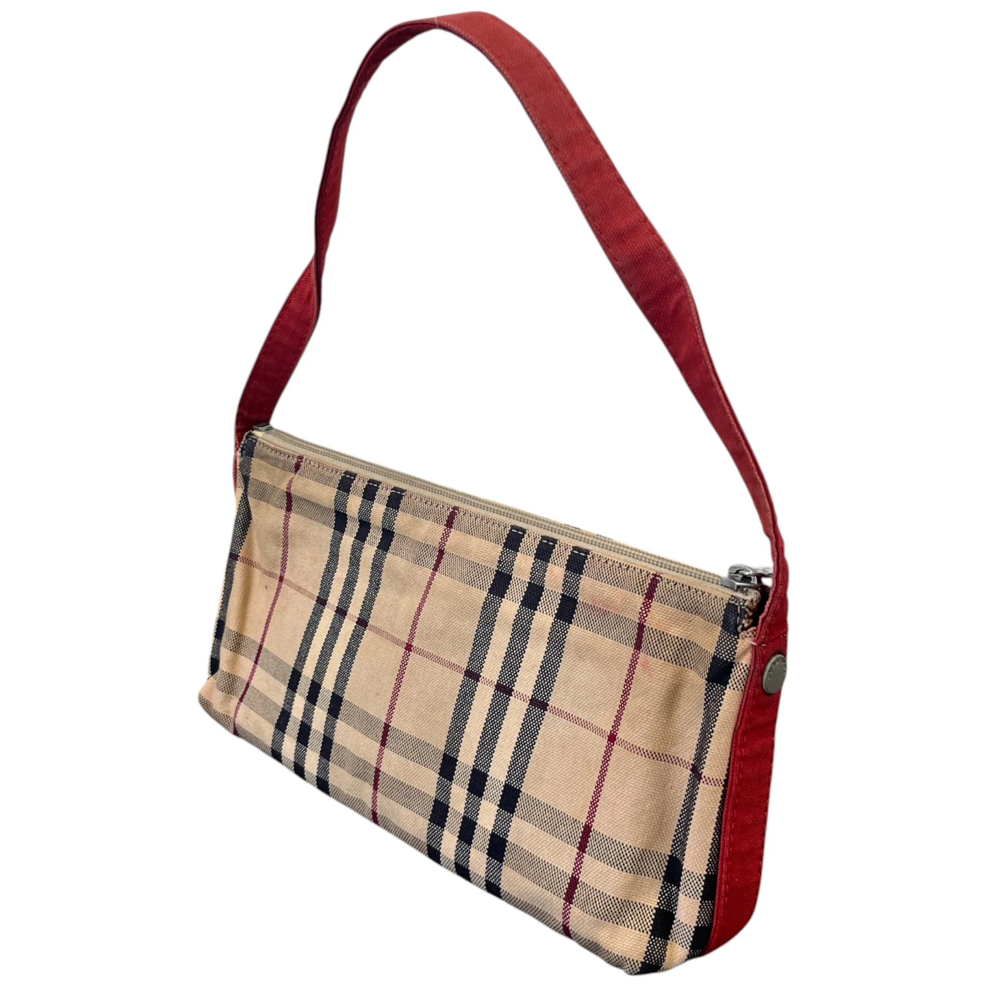 Women's Checkered Shoulder Bag Beige - Image 7