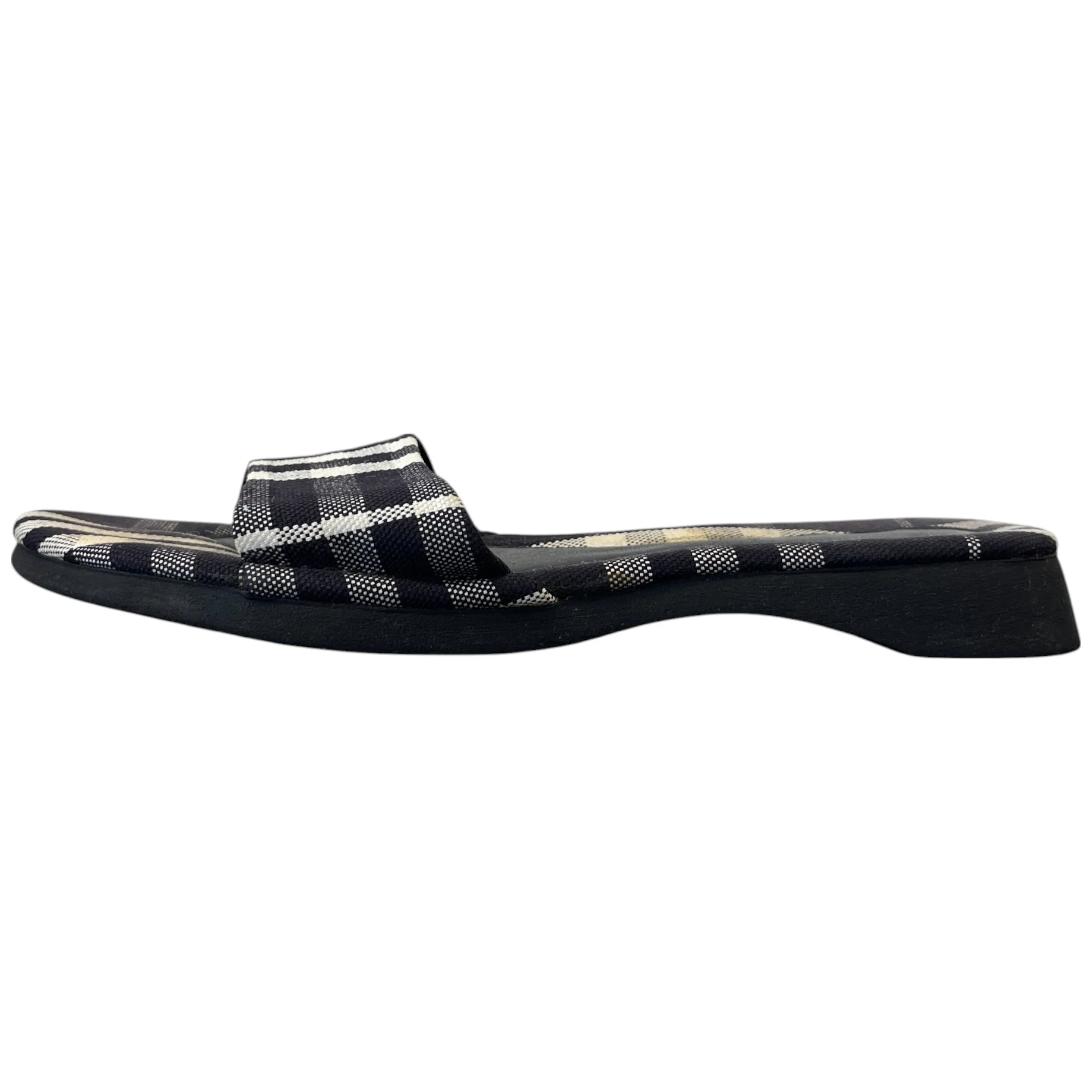 Women's Checkered Slides Navy Size EU 37.5 / UK 4.5 - Image 4