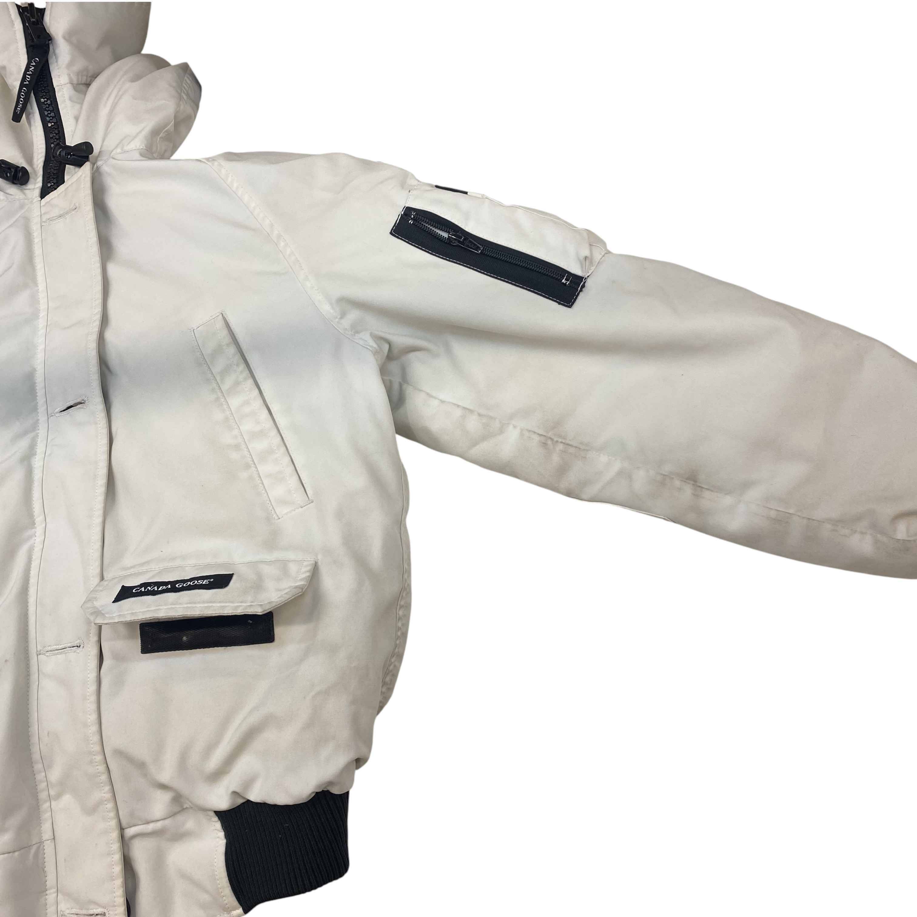 Women's Chilliwack Bomber Down Jacket White Size S - Image 12