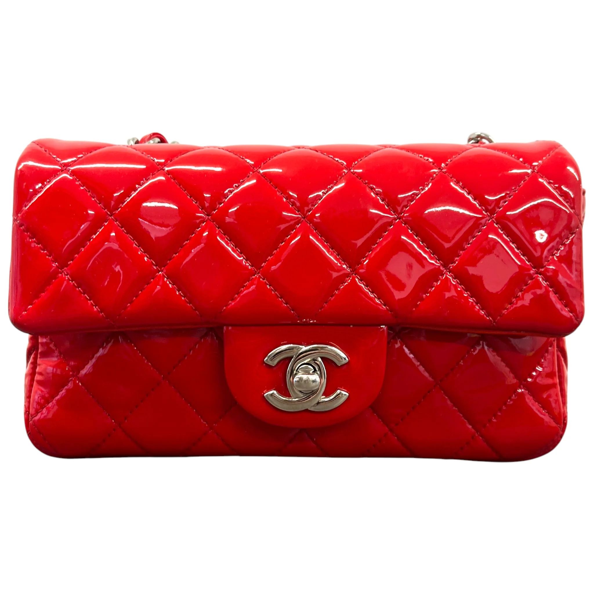 Women's Classic Single Flap Mini Handbag Red - Image 3