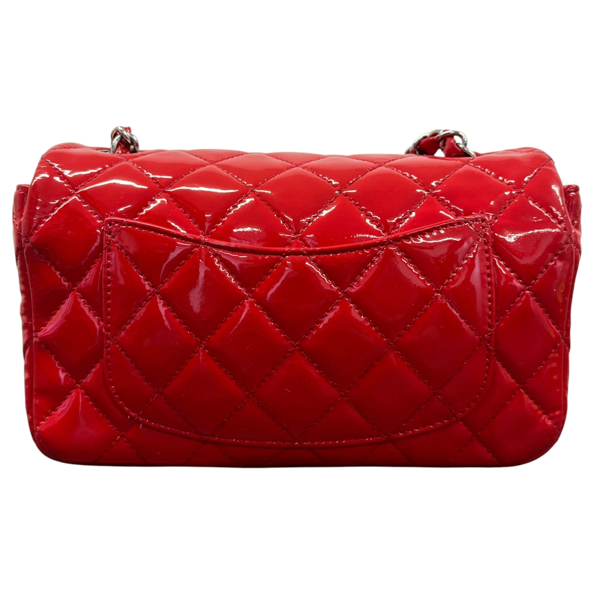 Women's Classic Single Flap Mini Handbag Red - Image 5