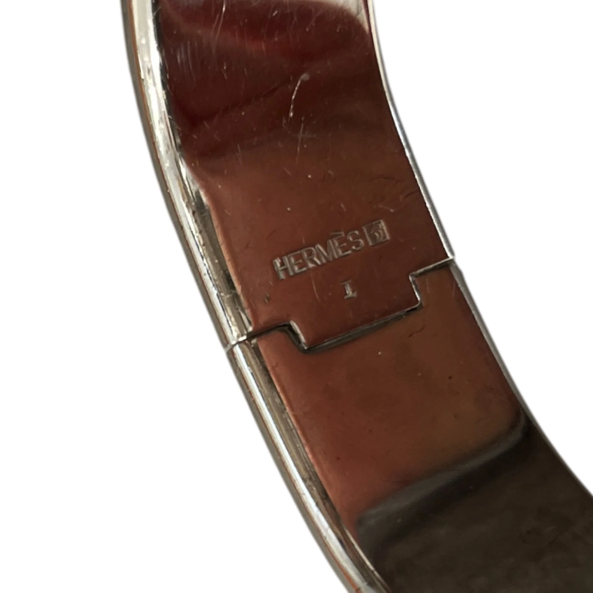 Women's Clic H Bracelet Brown Size L - Image 5