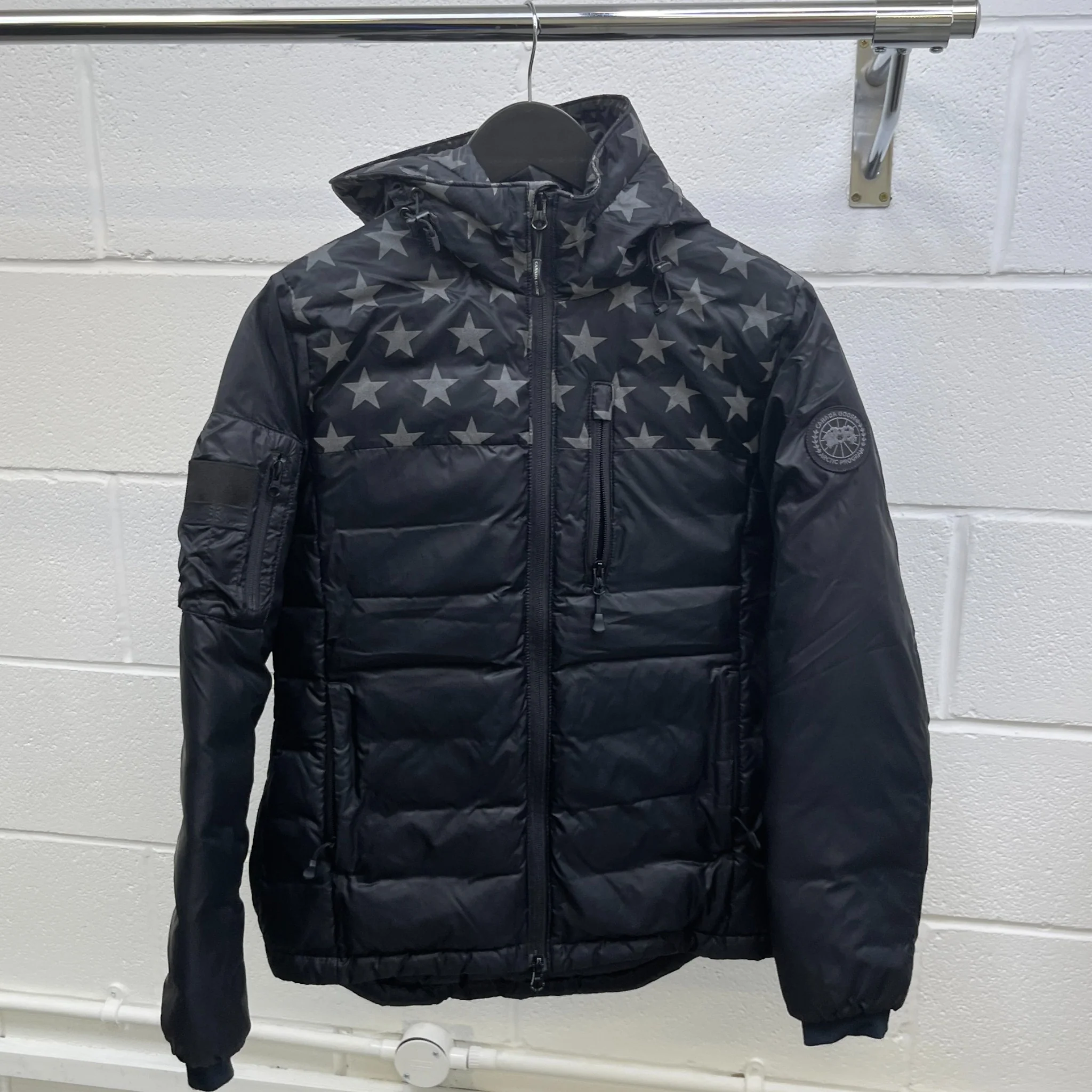 Women's Crawford Hoody Down Jacket Black Size S - Image 7