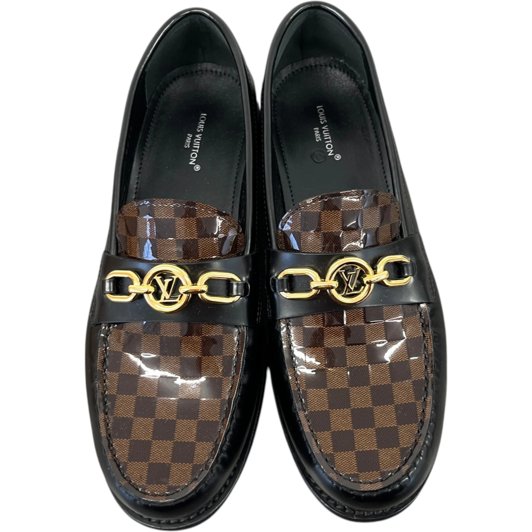 Women's Damier Academy Loafers Black Size EU 36 / UK 3 - Image 6
